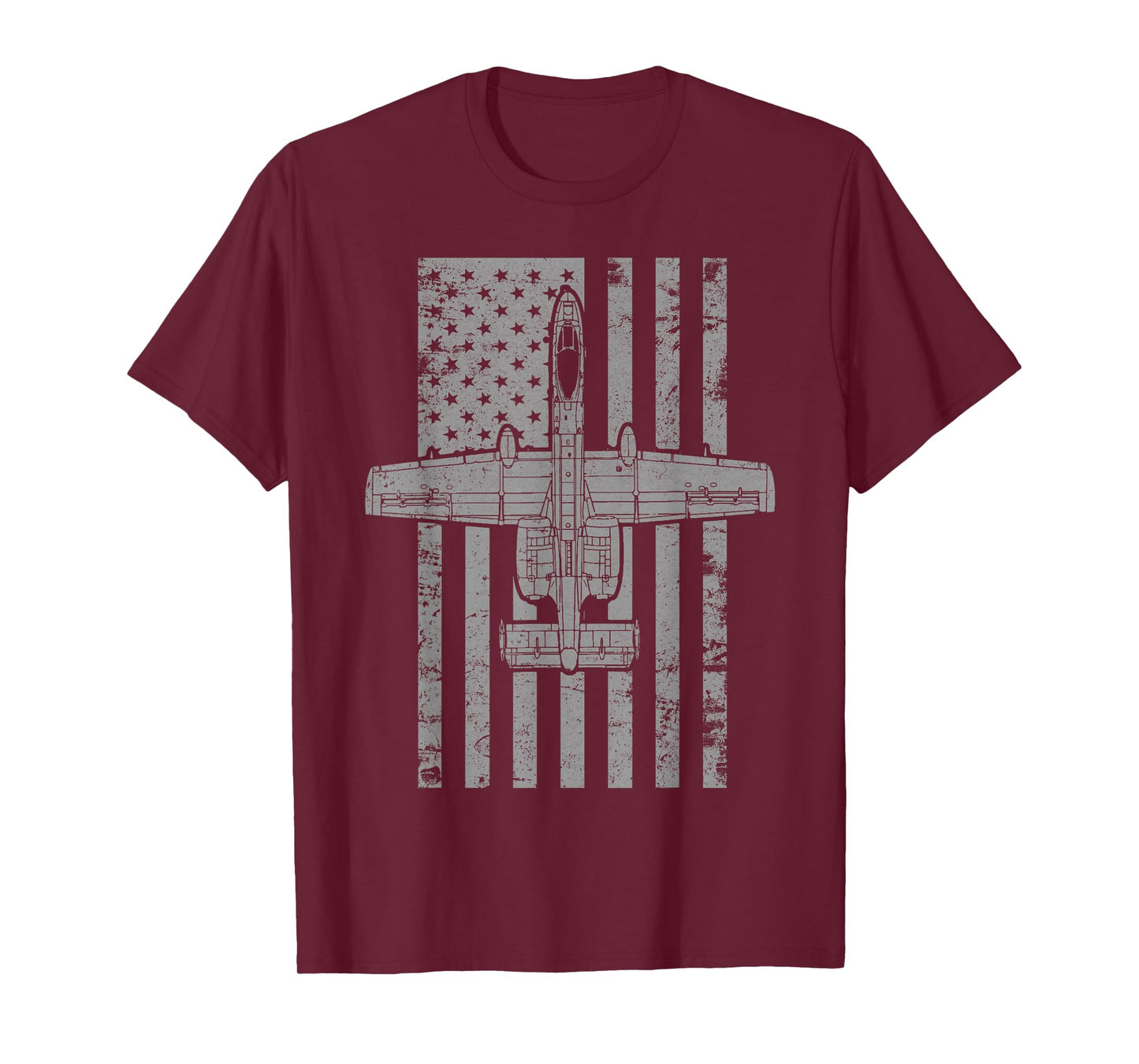 A-10 Thunderbolt II "Warthog" Vintage Flag Airplane T-Shirt T-Shirt