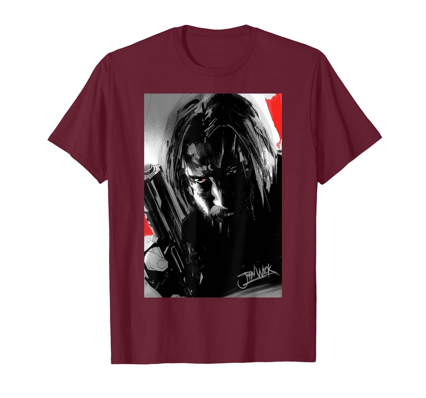 John Wick Illustrated Poster T-Shirt