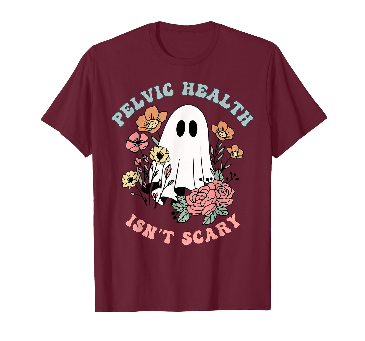 Halloween Pelvic Floor Physical Therapist Ghost Spooky Fall T-Shirt