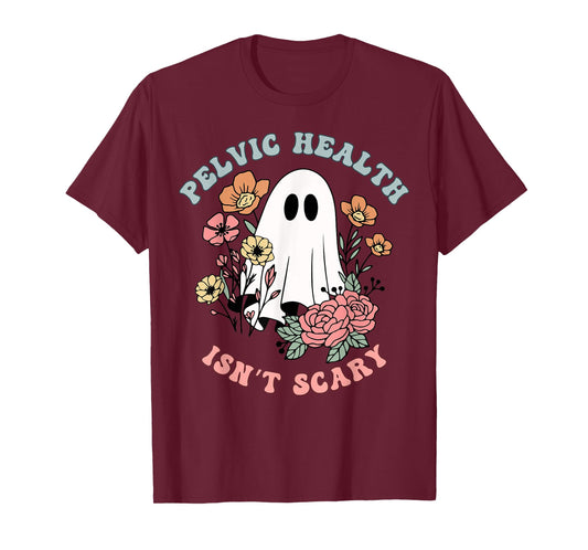Halloween Pelvic Floor Physical Therapist Ghost Spooky Fall T-Shirt