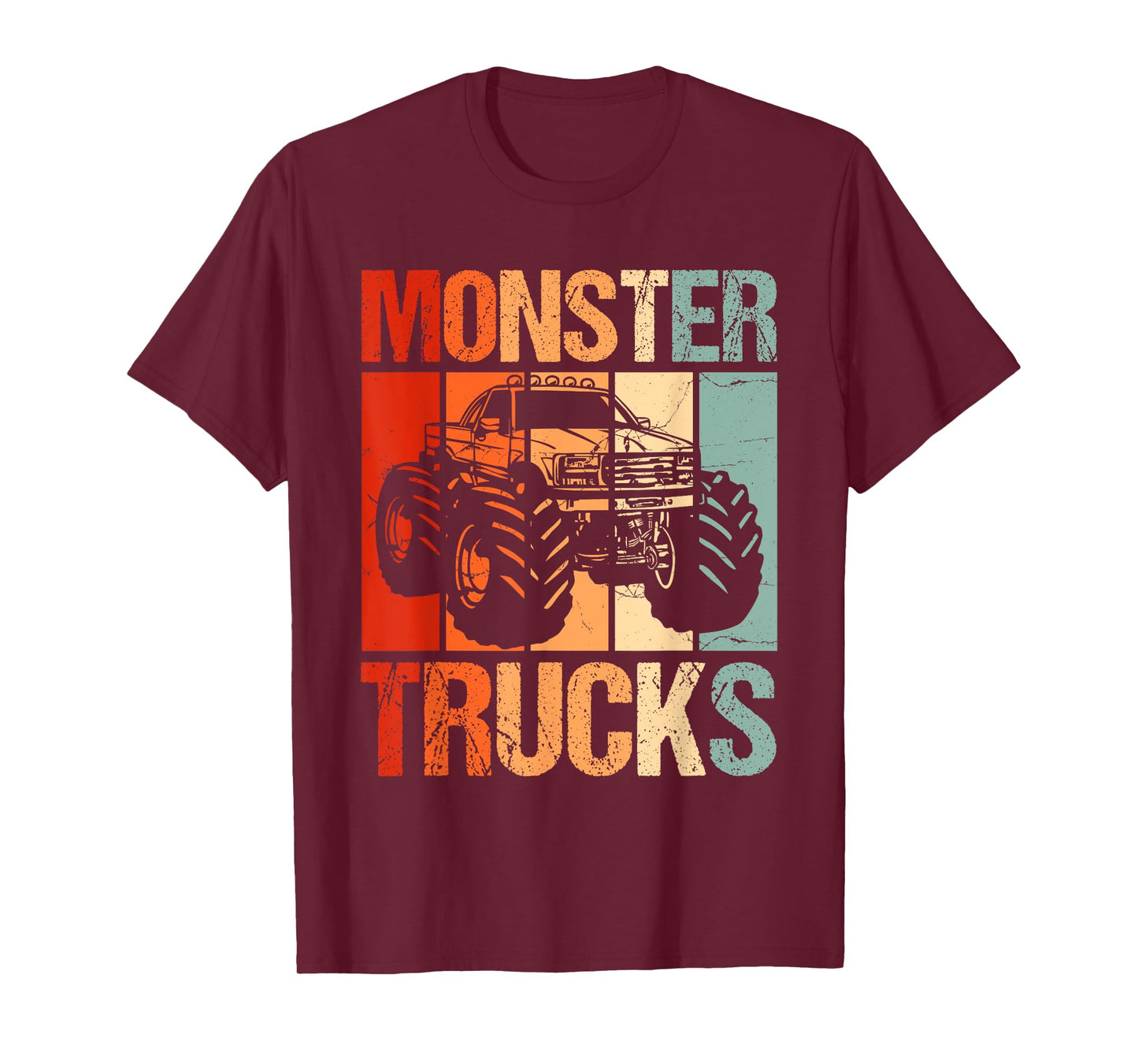 Monster Trucks Vintage Retro Monster Truck T-Shirt