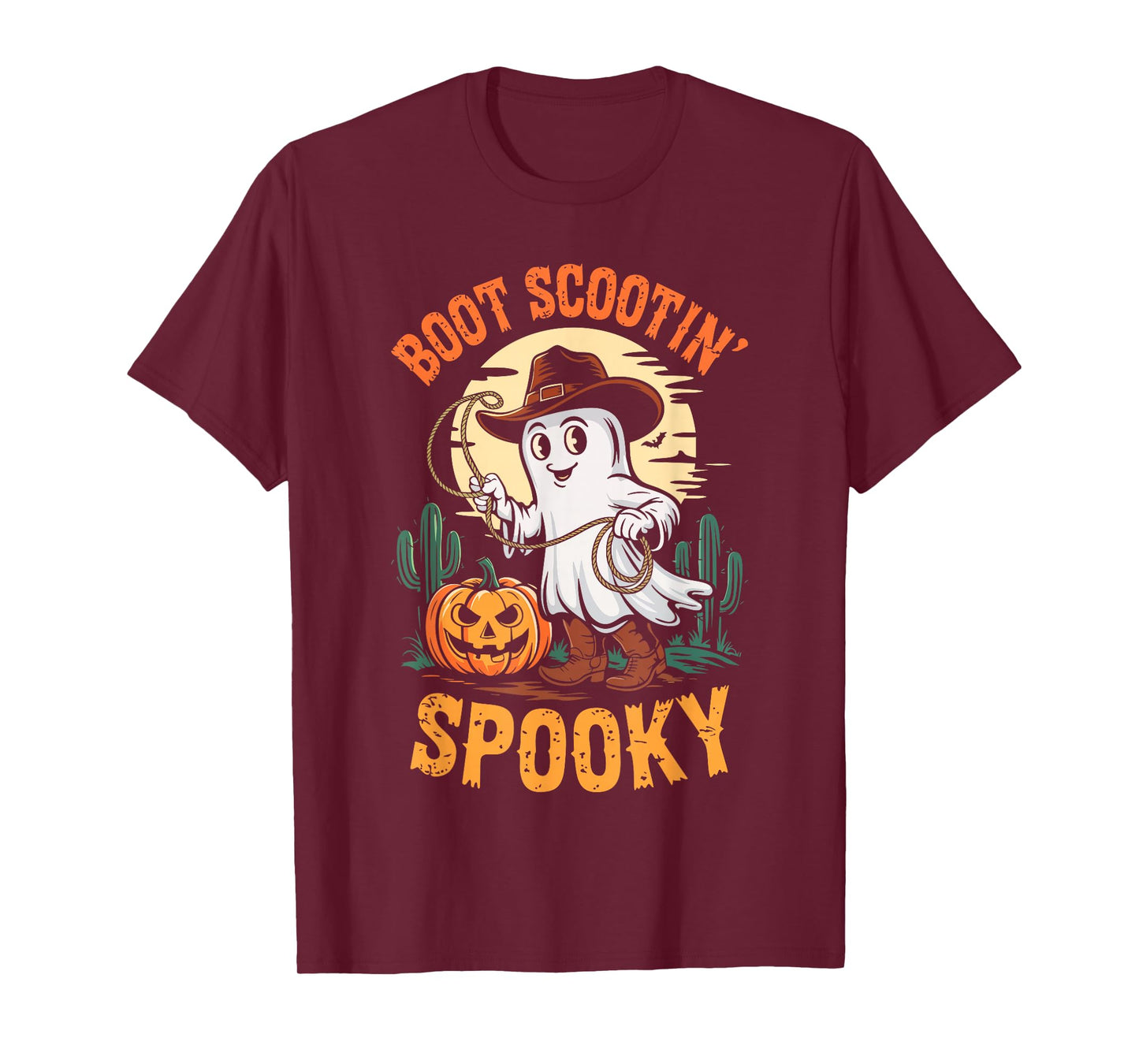 Boot Scootin Spooky Shirt Western Men Women Kids Halloween T-Shirt