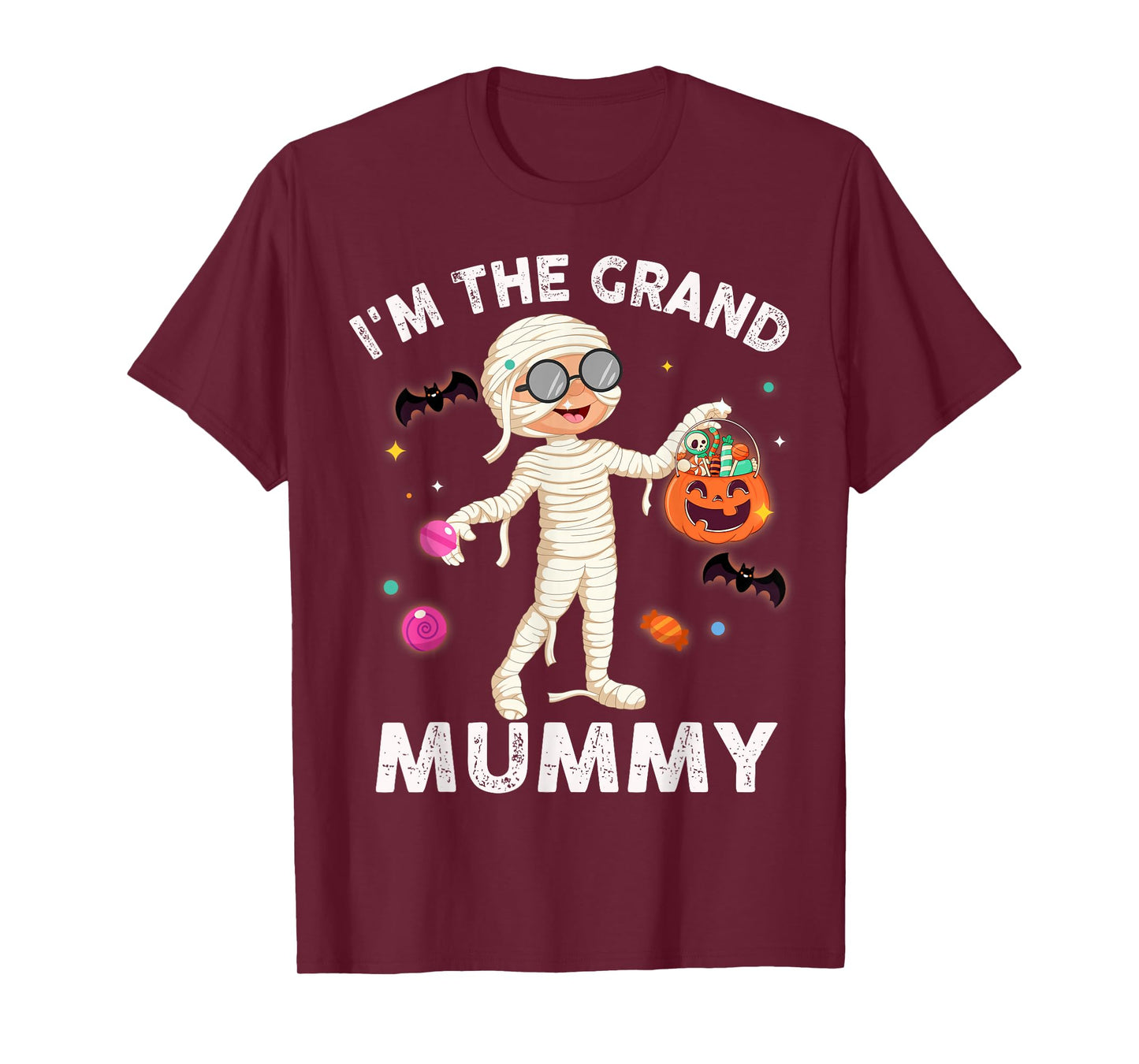 I'm The Grand Mummy Funny Grandma Halloween T-Shirt