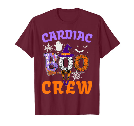 Cardiac Boo Crew Spooky Ghost Halloween Cardiac Costume T-Shirt