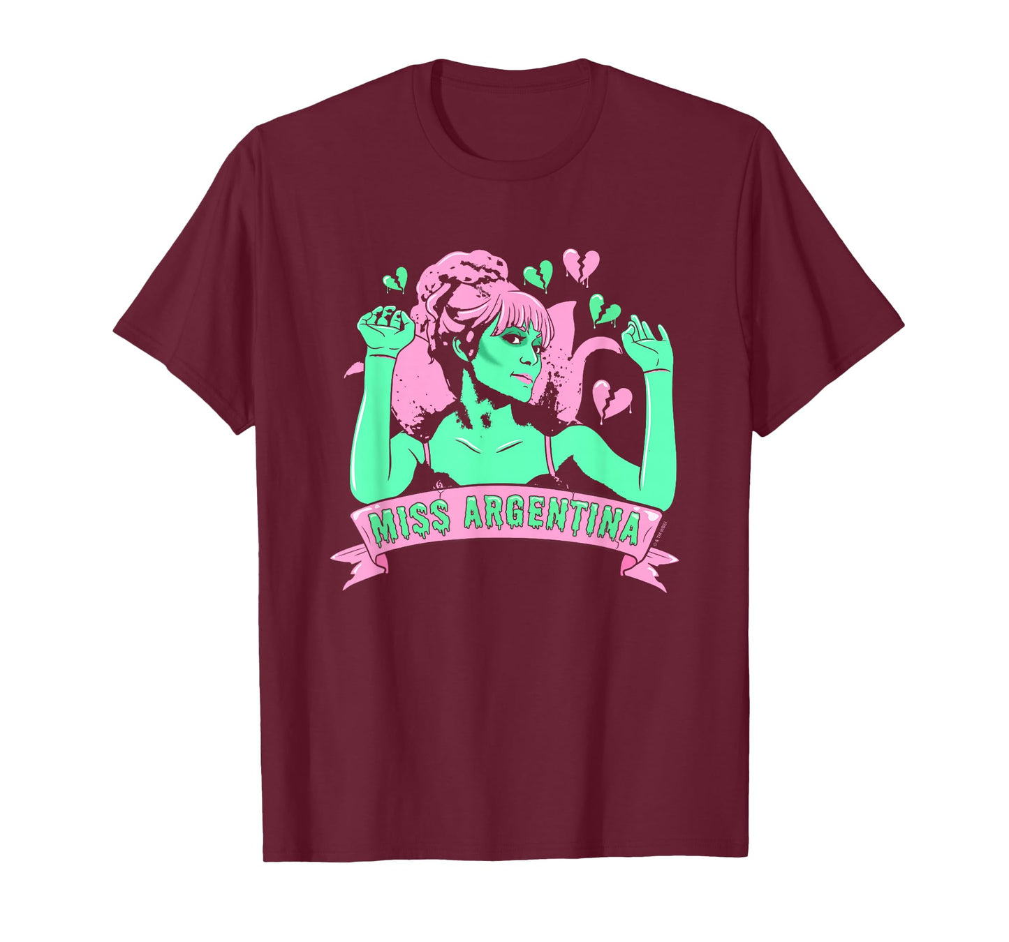 Beetlejuice Iconic Miss Argentina Pastel Colors Big Portrait T-Shirt