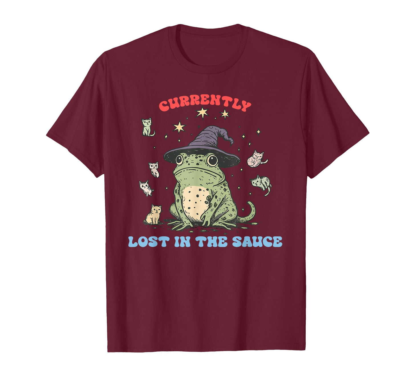 Currently Lost In The Sauce Funny Frog T-Shirt