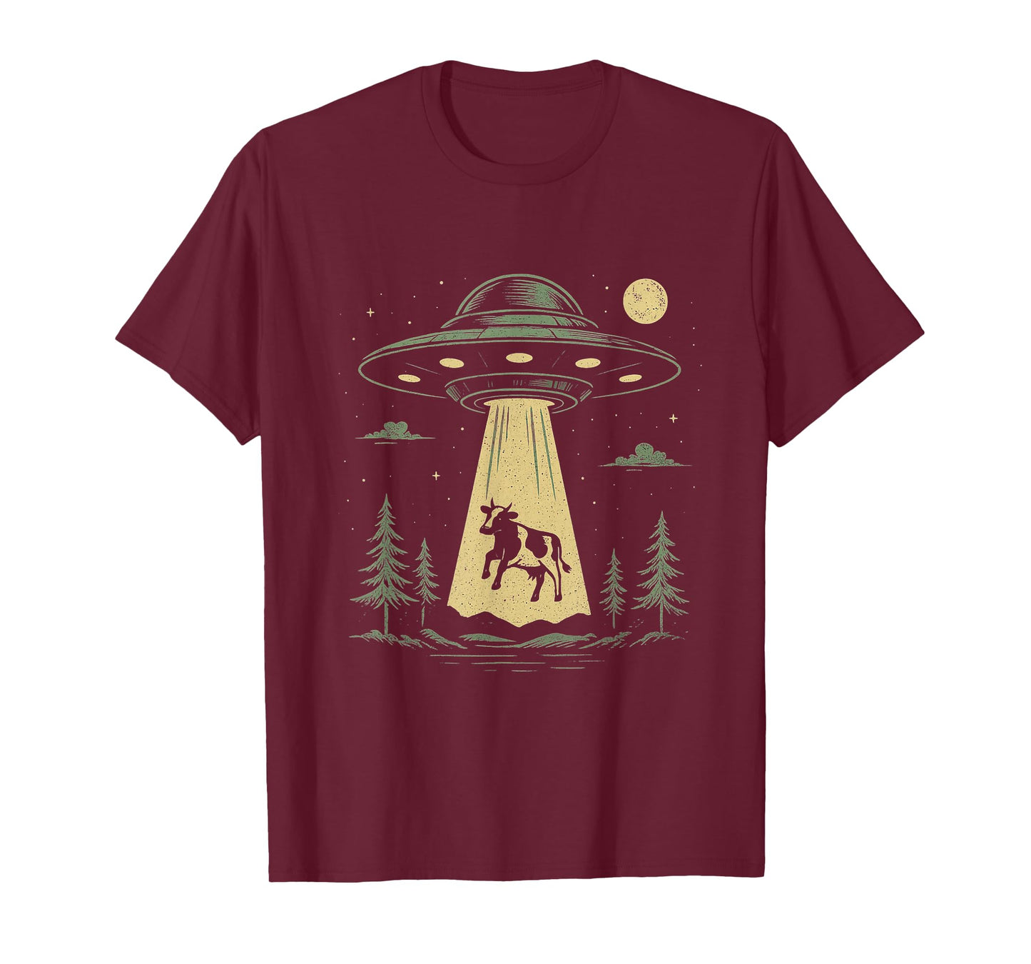 UFO Cow Abduction Design | Funny Alien Spaceship T-Shirt