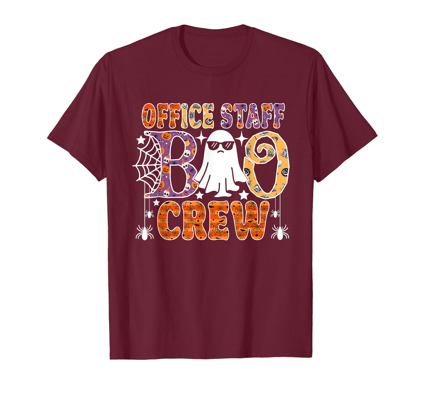 Office Staff Boo Crew Cute Ghost Halloween Costume T-Shirt