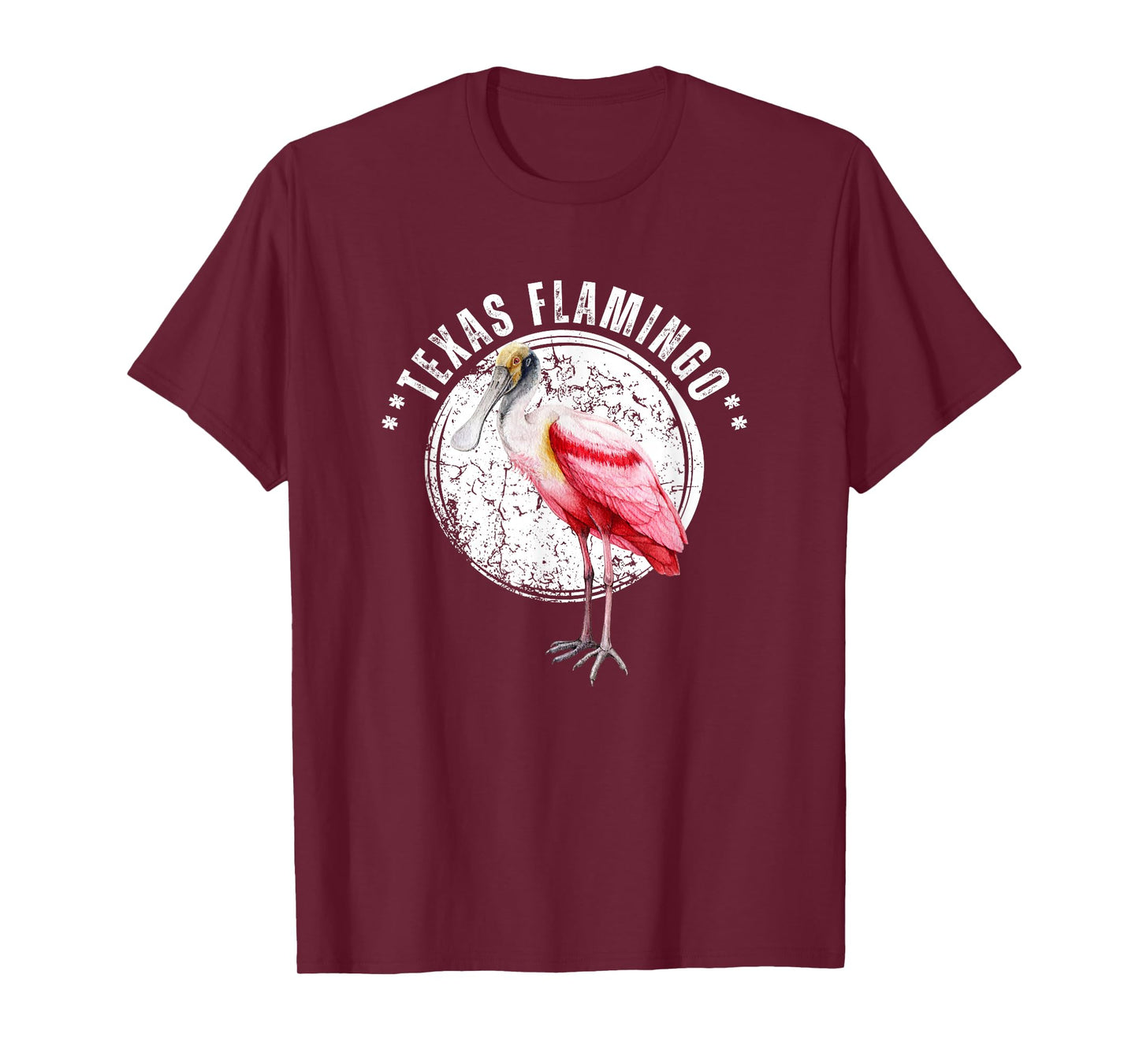 Roseate Spoonbill Tshirt Texas Flamingo Birdwatcher Funny T-Shirt
