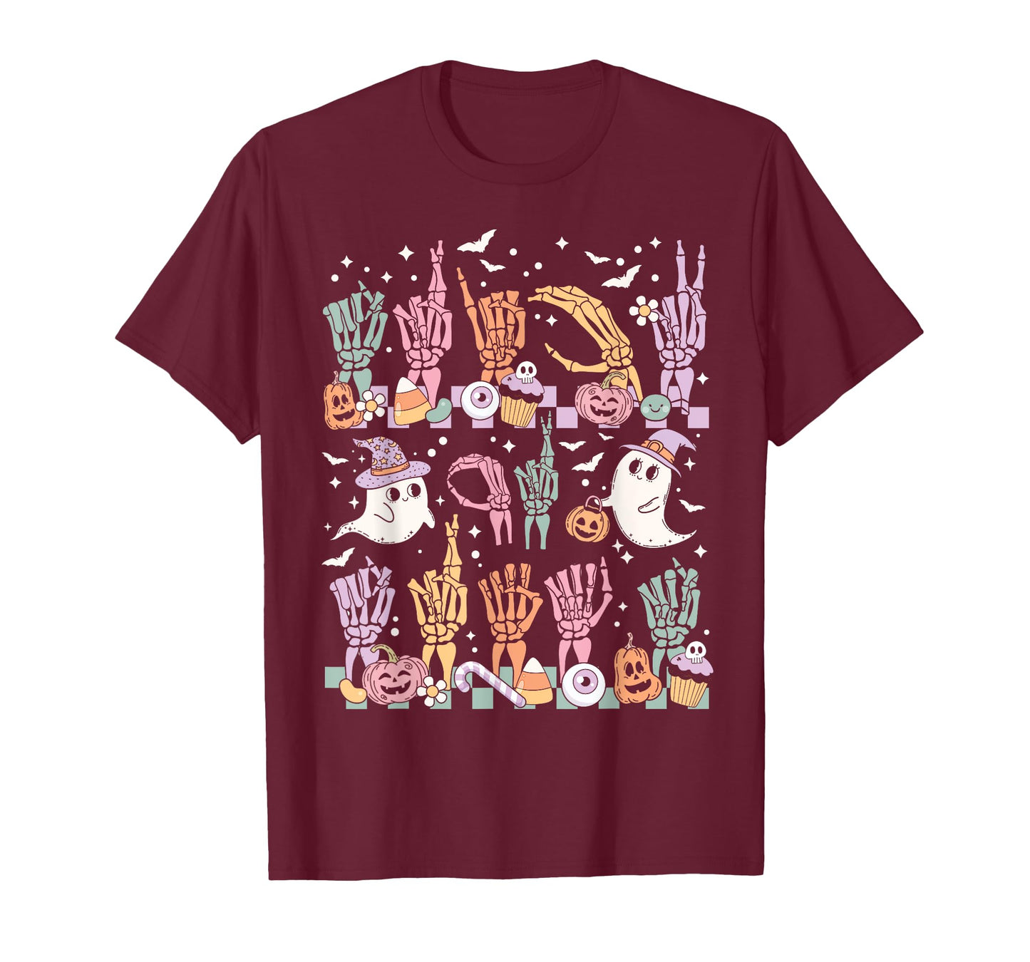 Trick or Treat ASL Hands American Sign Language Halloween T-Shirt