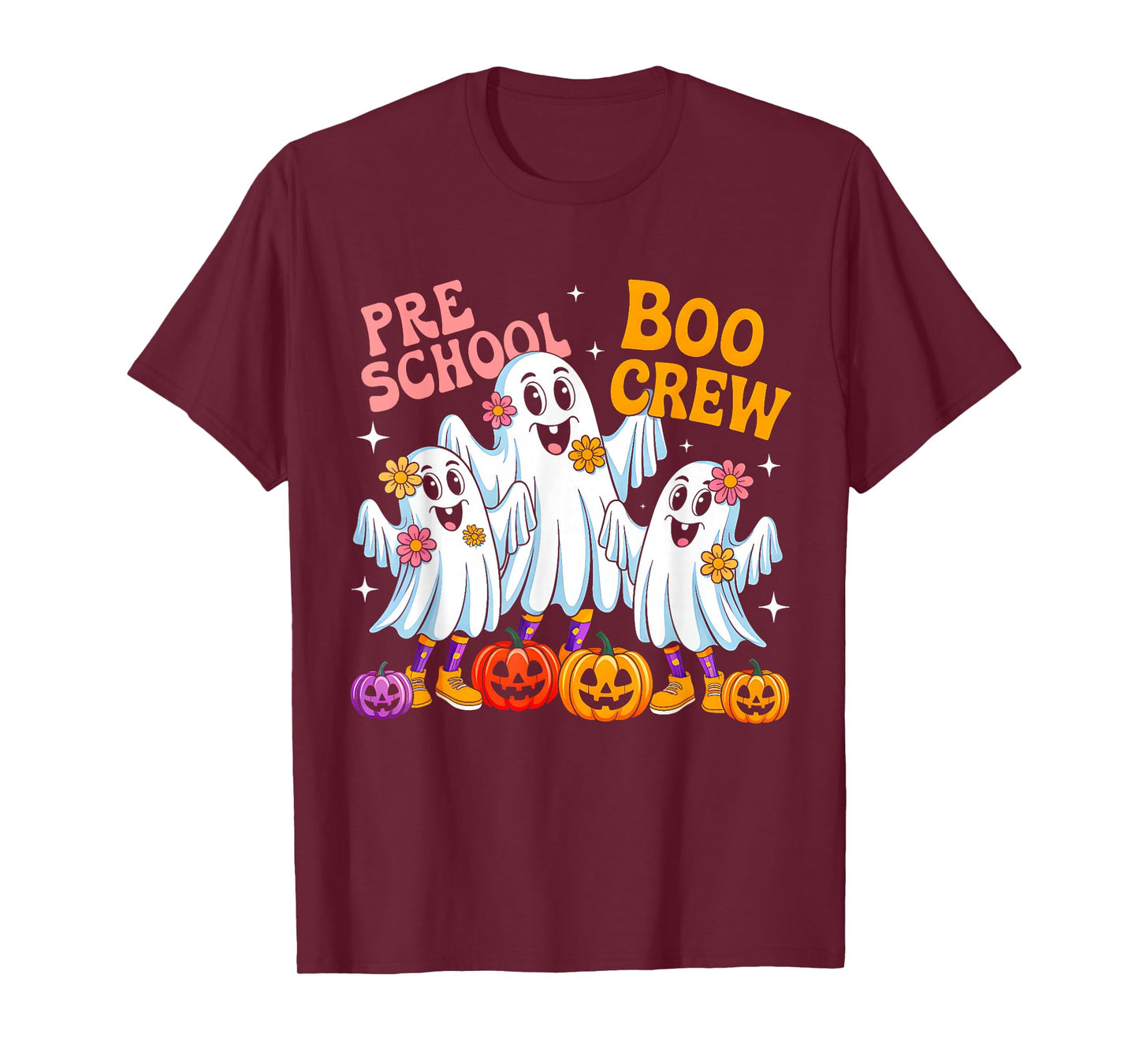 Preschool Boo Crew Preschool Halloween Teachers Students T-Shirt