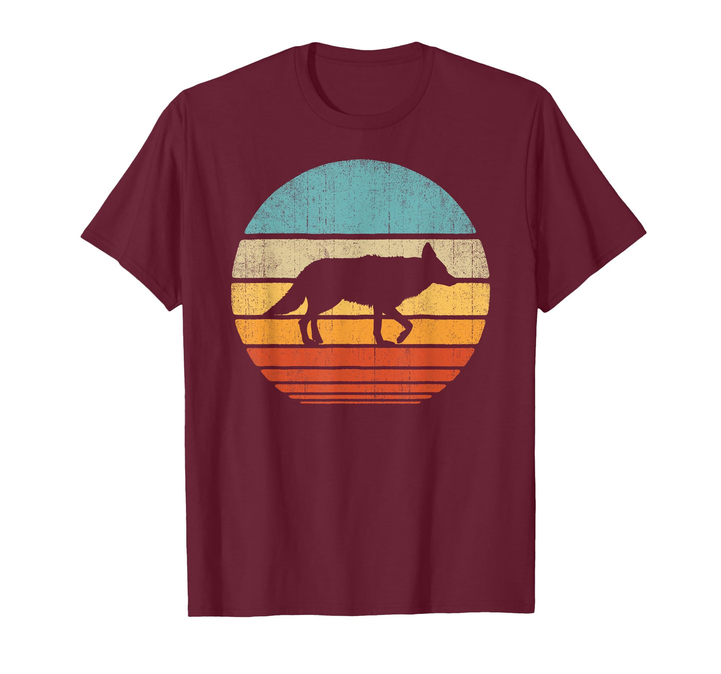 Coyote Retro Vintage 60s 70s Sunset Mammal Animal Men Women T-Shirt