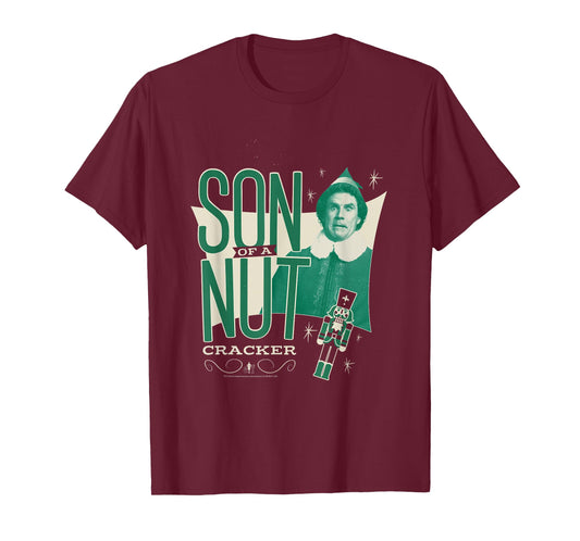 Elf Vintage Buddy Son of a Nutcracker Funny Christmas T-Shirt