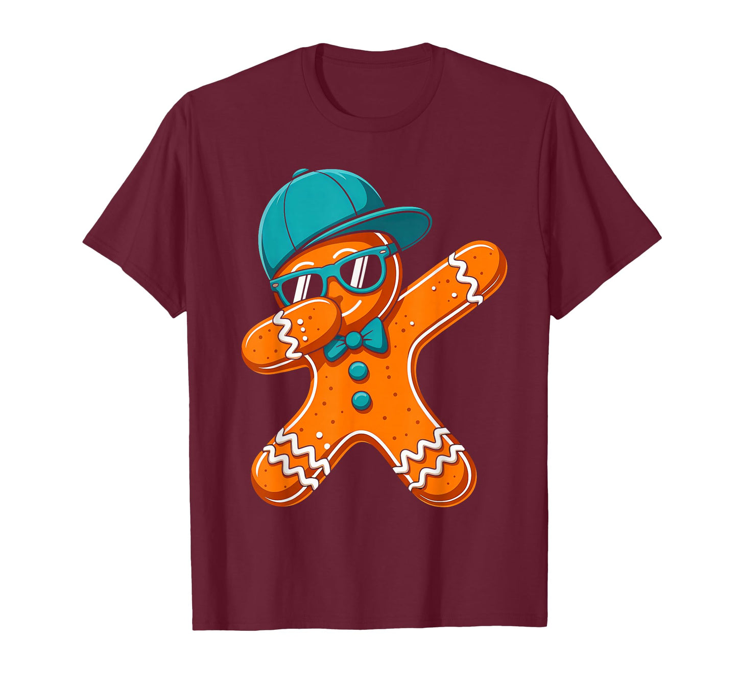 Dabbing Gingerbread Christmas Boys Kids Toddler Funny Xmas T-Shirt