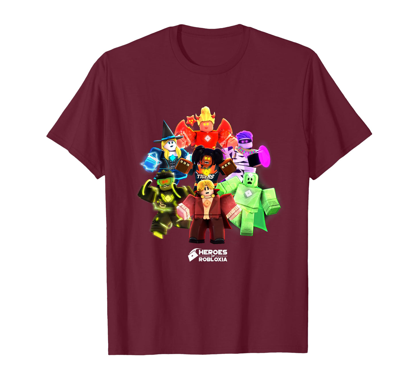 Roblox Halloween Heroes Black T-Shirt - Classic Fit, Crew Neck, Short Sleeve, Casual