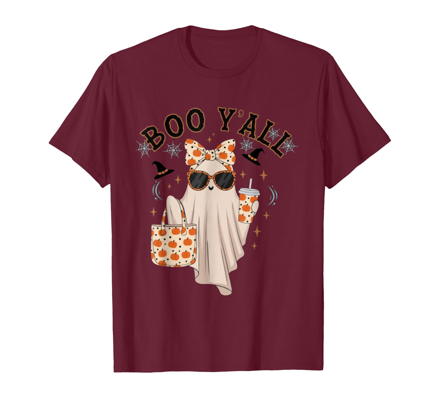 Boo JEE Boujee Pink Ghost Halloween October Vibes T-Shirt