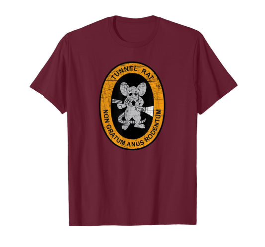 Vietnam Veteran Tunnel Rat Non Gratum Anus Rodentum T-Shirt