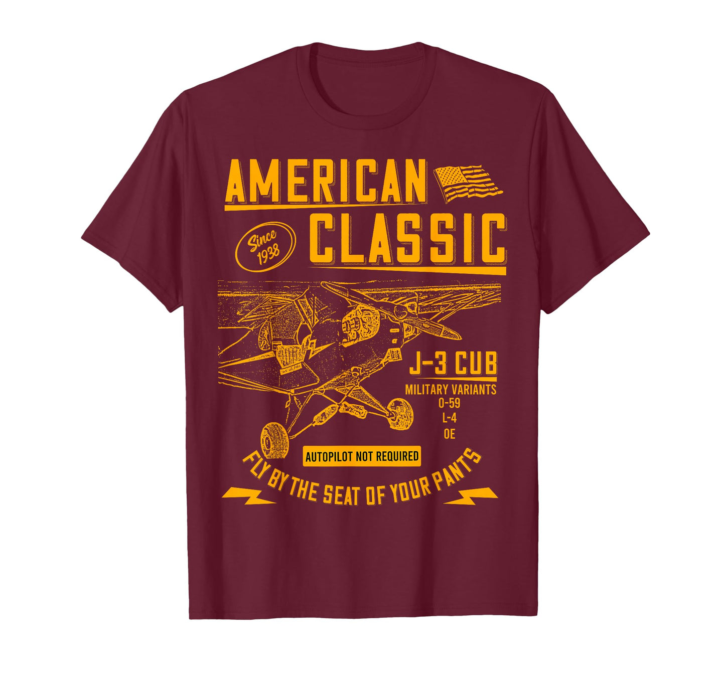 Piper Cub Airplane An American Classic T-Shirt T-Shirt