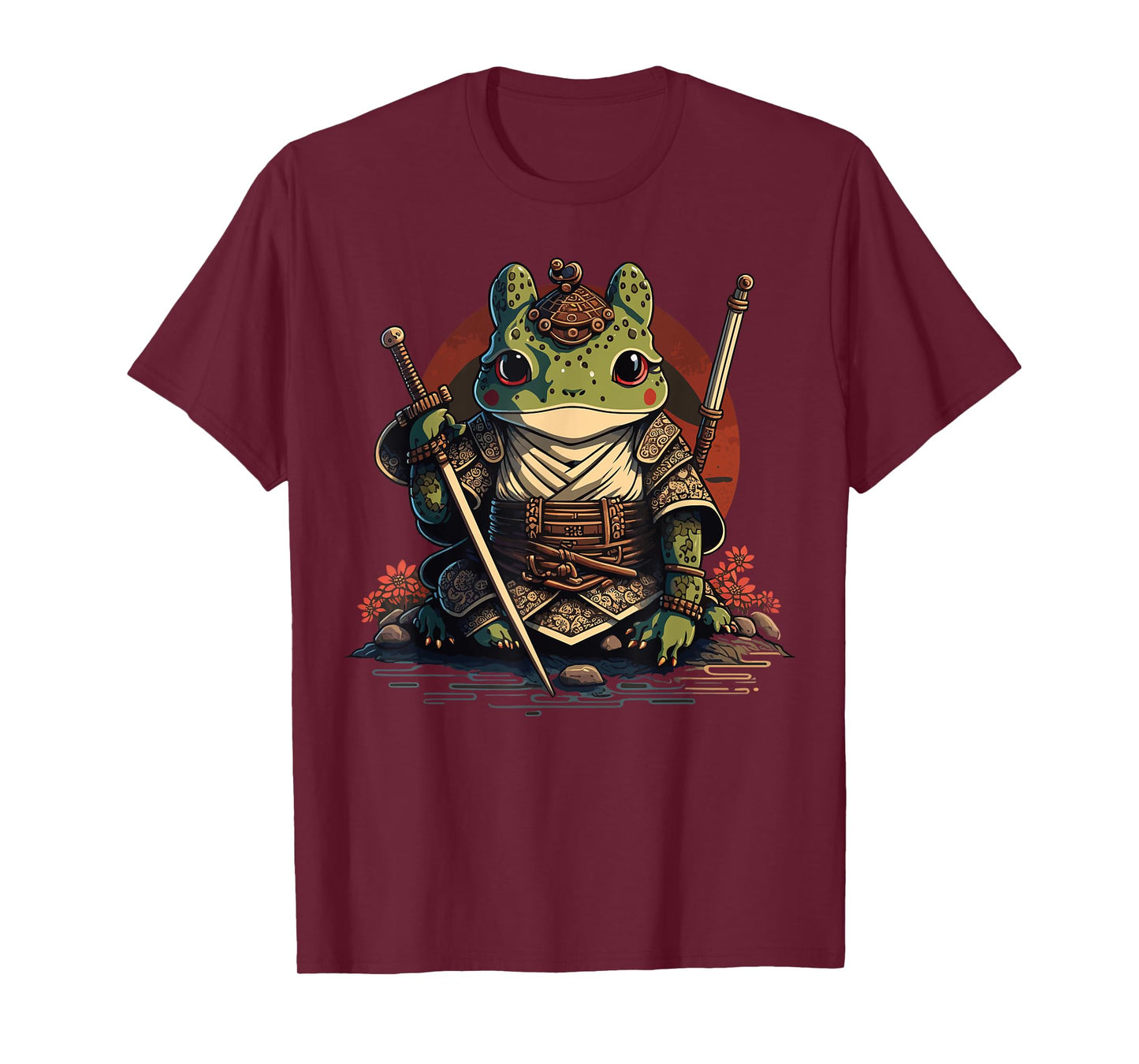 Samurai Frog Warrior Japanese Ninja Frog Kawaii T-Shirt
