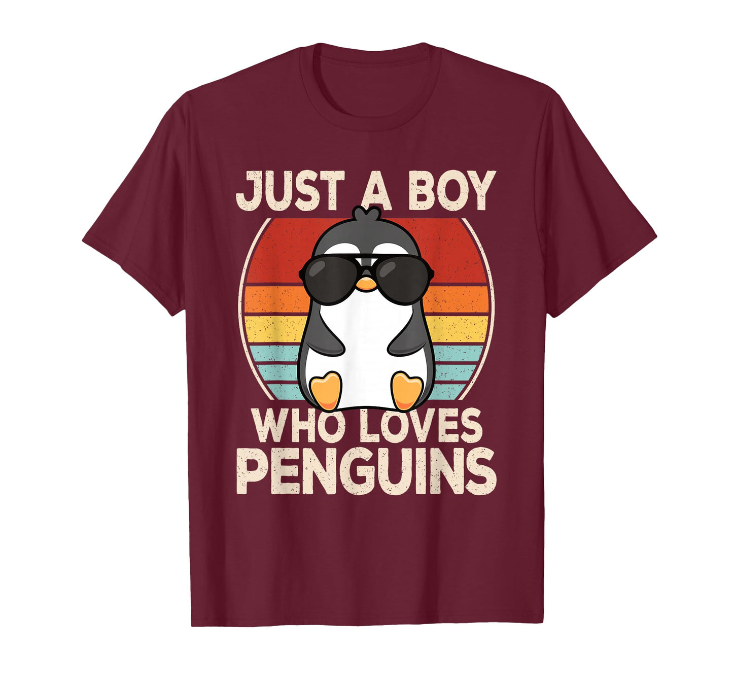 Just A Boy Who Loves Penguins Cool Penguin Lover Boys Kids T-Shirt