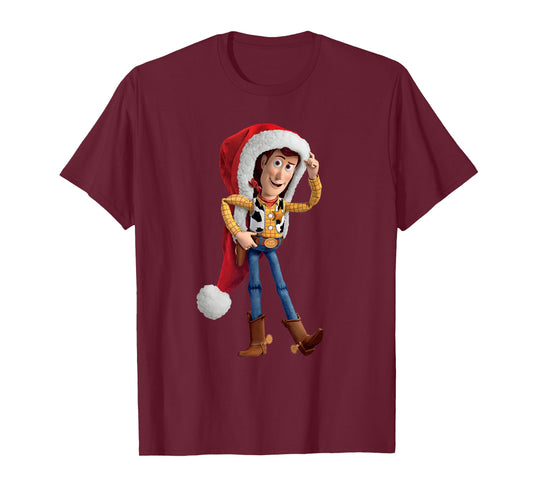 Disney Pixar Toy Story Santa Woody Holiday T-Shirt