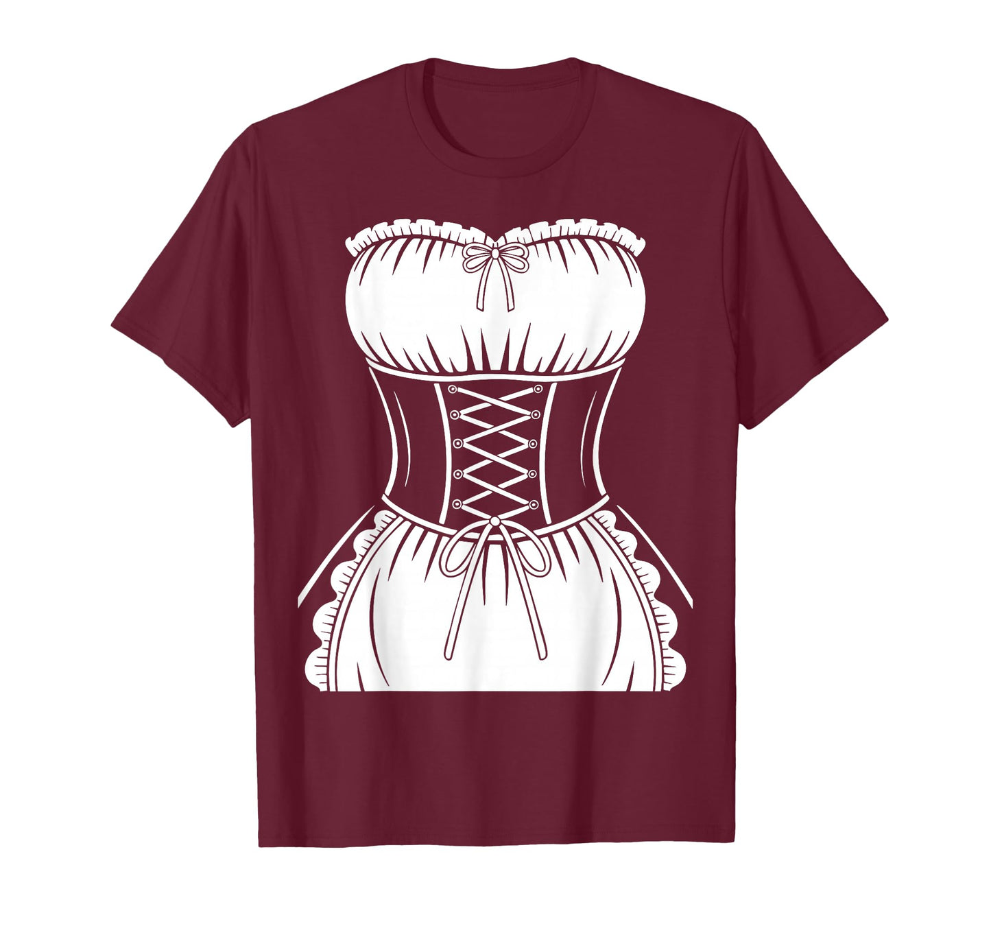 French Maid Shirt Adult Men Women Anime Cosplay Costume T-Shirt