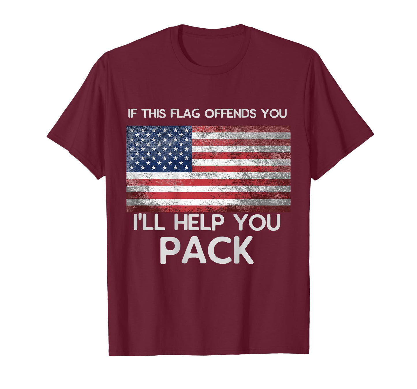 If This Flag Offends You Shirt - Design is on Back T-Shirt