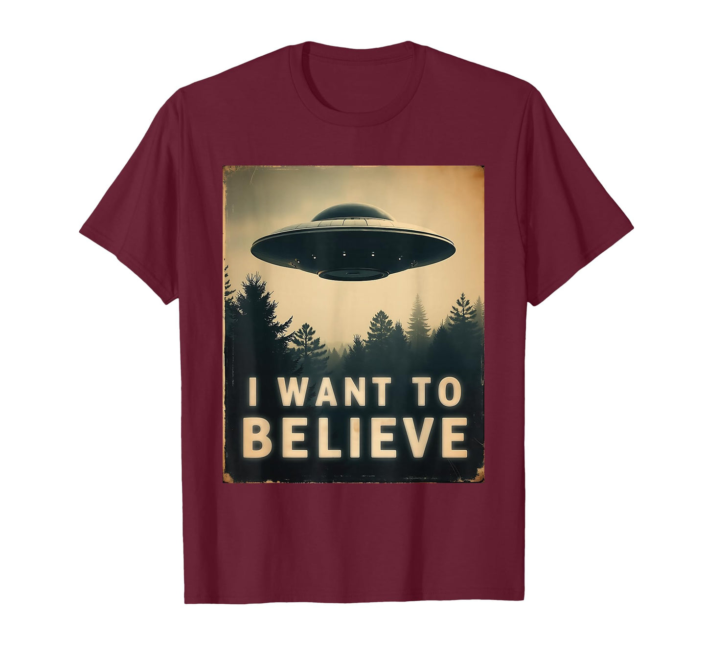 I Want To Believe Vintage Classic UFO UAP Dream Encounter T-Shirt