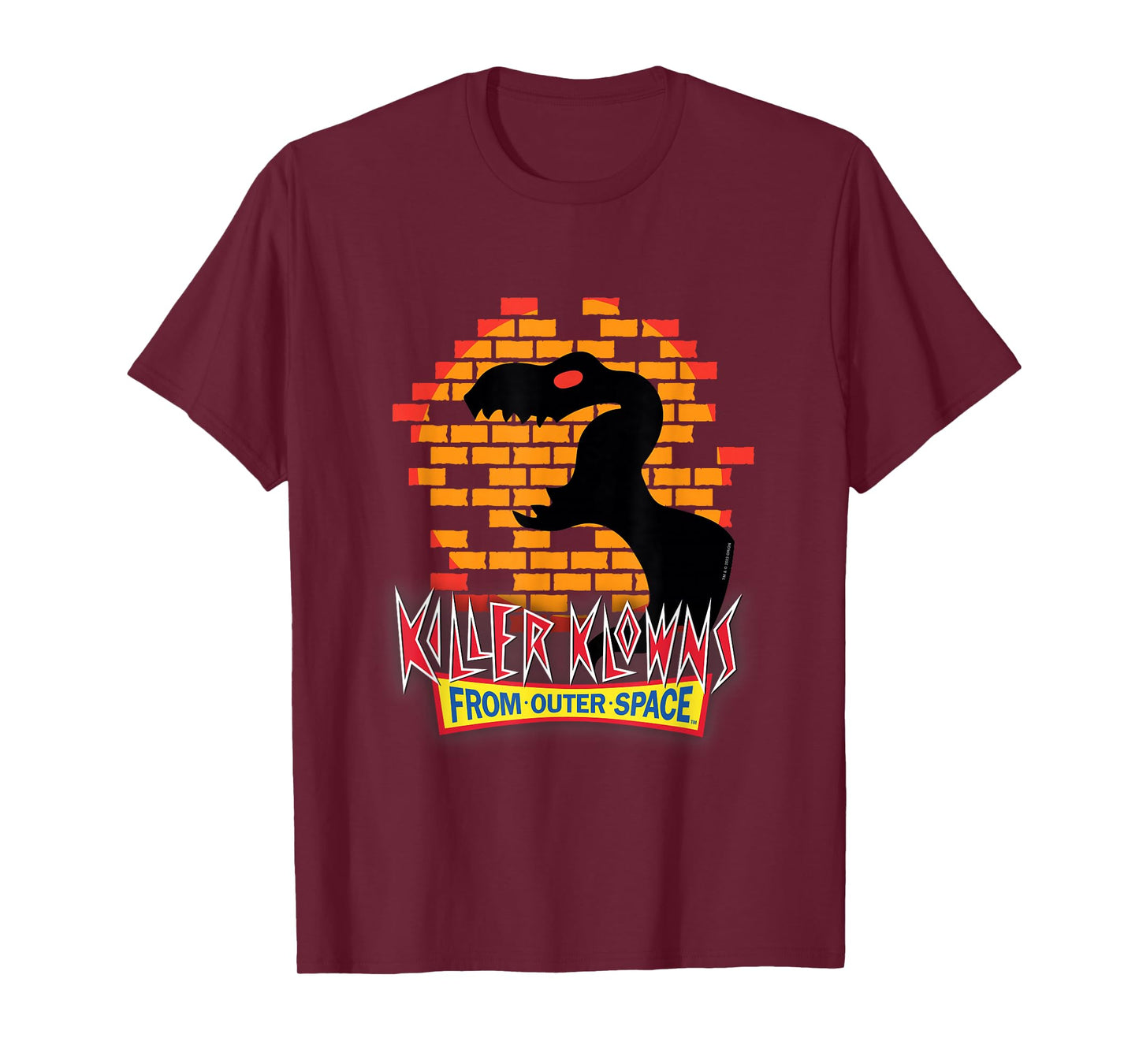 Killer Klowns from Outer Space T-Rex Dinosaur Shadow Puppet T-Shirt