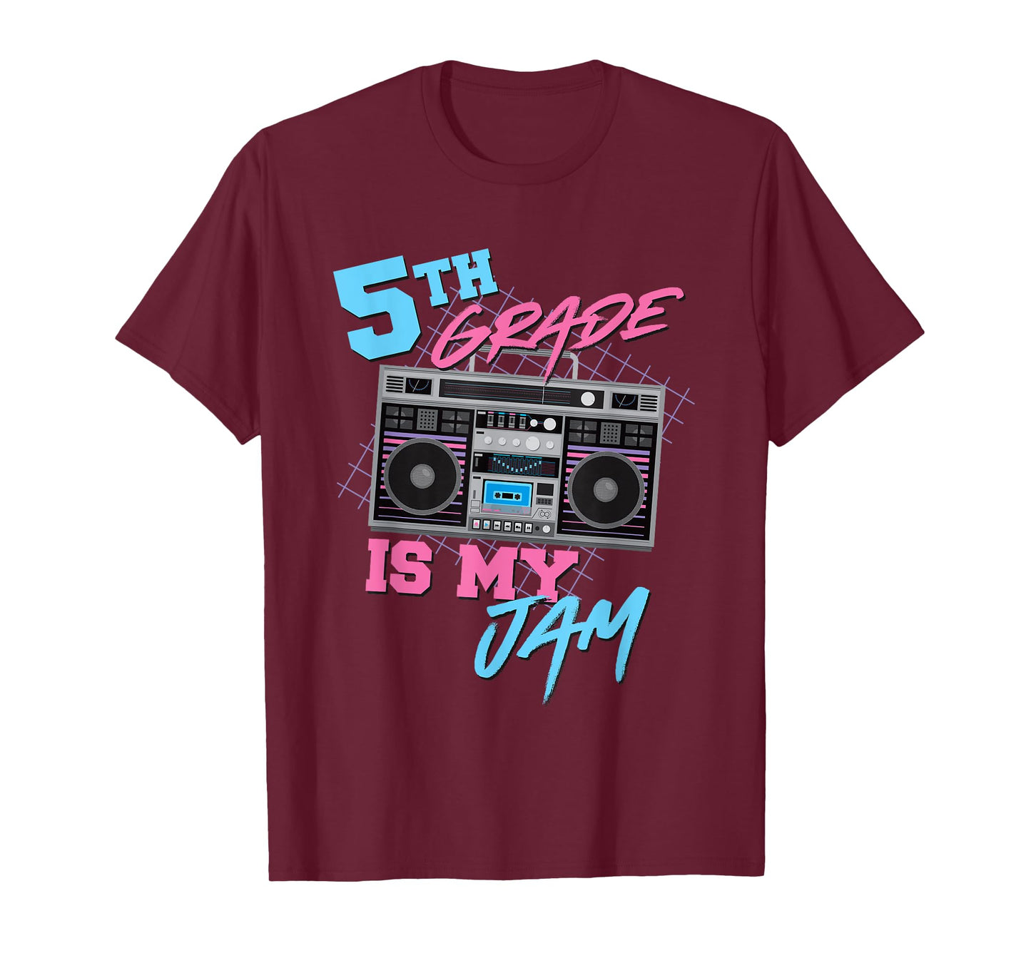 5th Grade Is My Jam - Vintage 80s Boombox Teacher Student T-Shirt