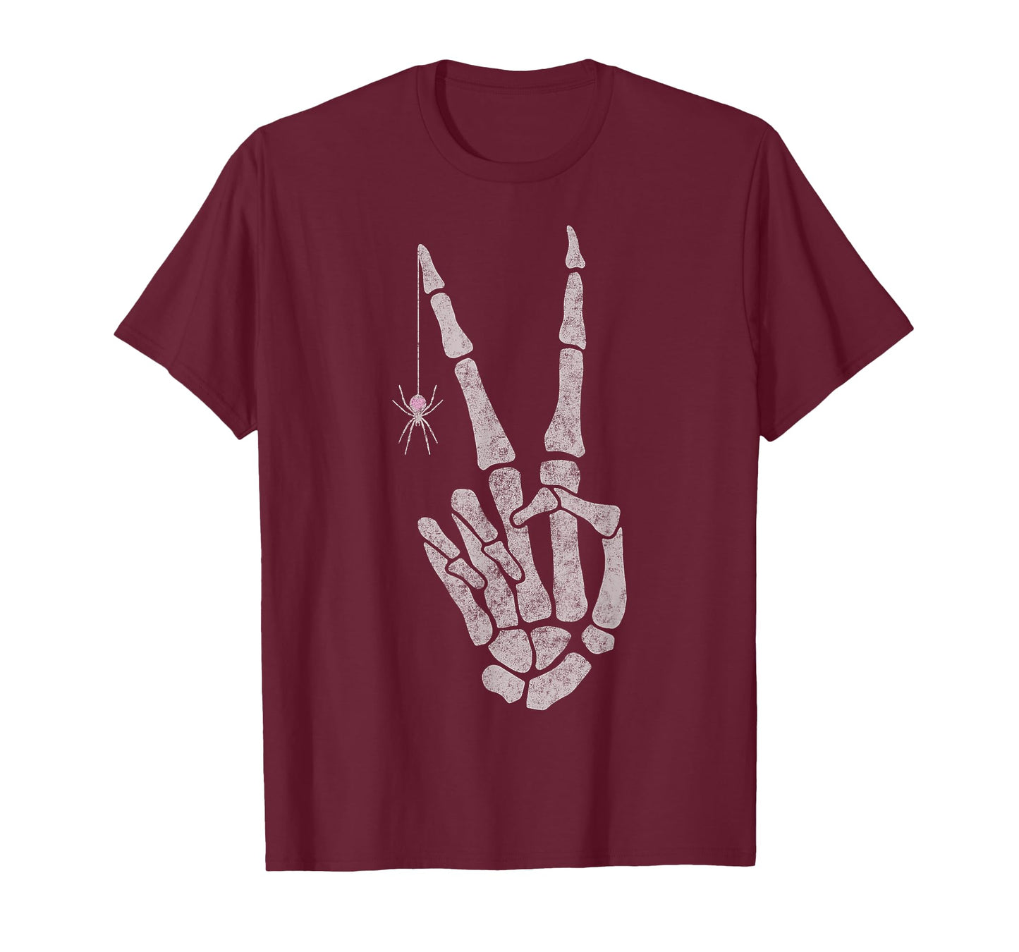 Skeleton Hands Peace Sign T-Shirt