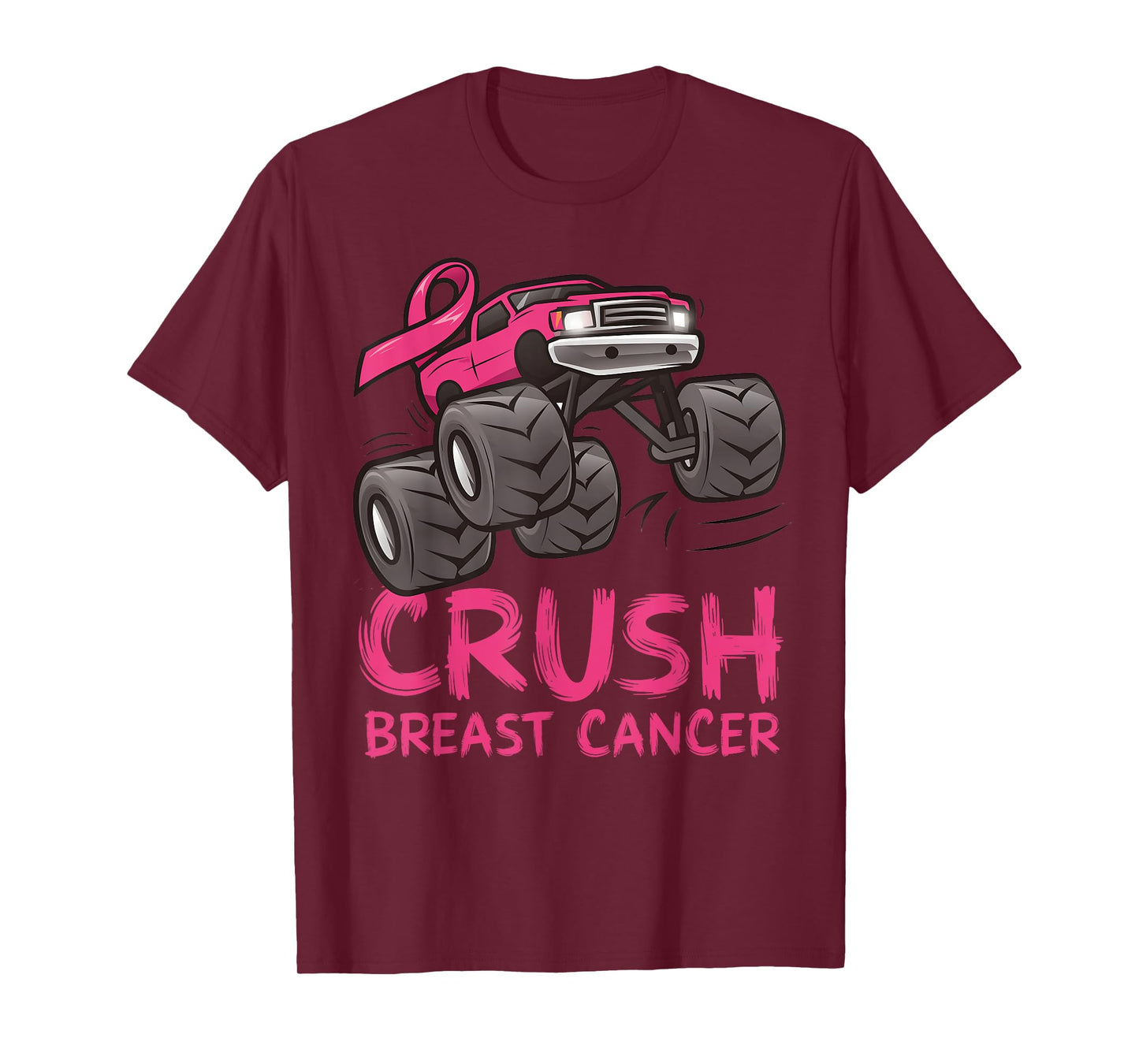 Crush Breast Cancer Pink Ribbon Awareness For Kids T-Shirt