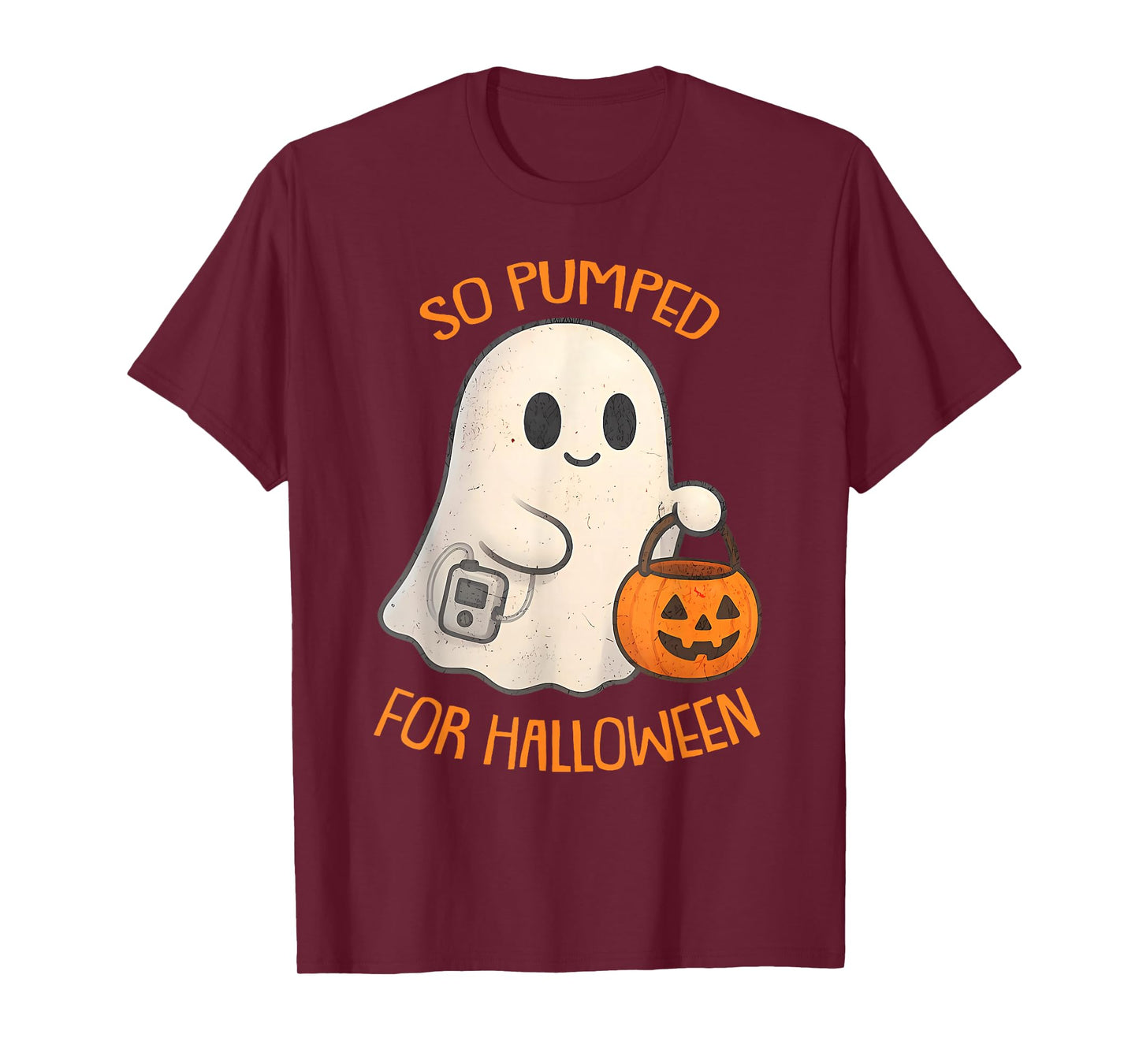 So Pumped for Halloween Cute Boo Ghost Diabetes Awareness T-Shirt
