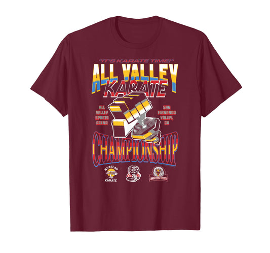 Cobra Kai All Valley Karate Championship Vintage TV Show T-Shirt