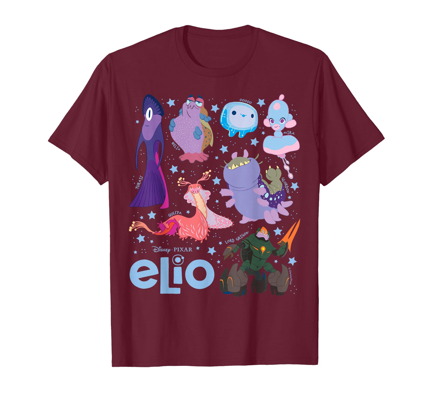 Elio Alien Cosmic Design T-Shirt