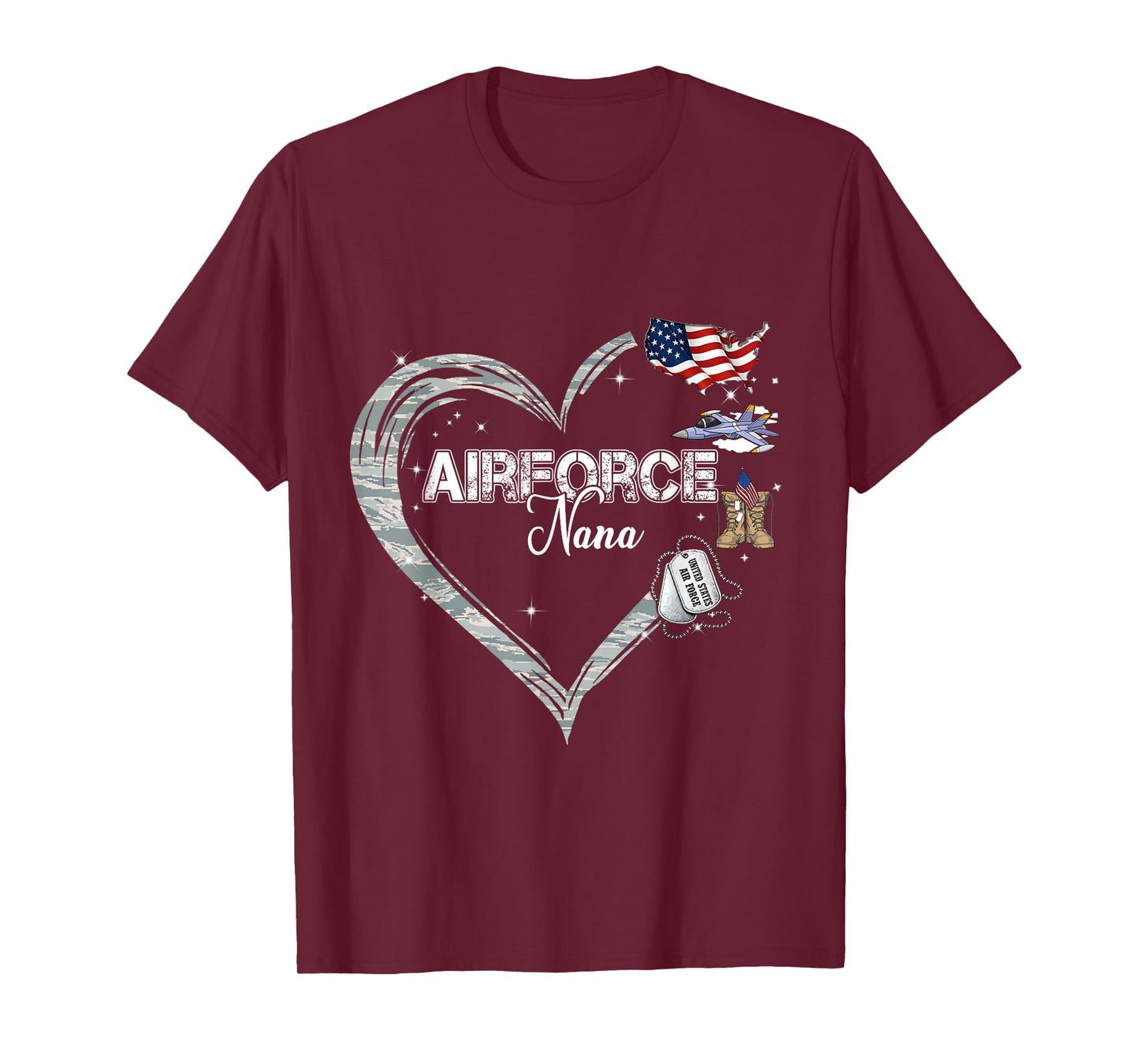 Proud Air Force Nana Air Force Graduation Nana USAF Nana T-Shirt