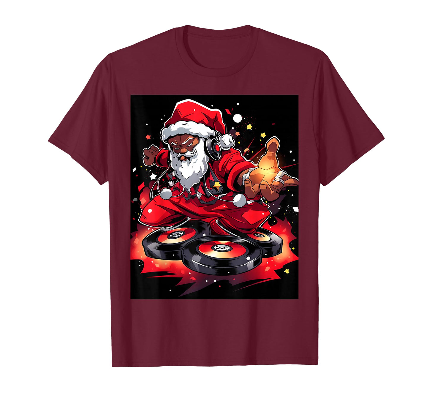Hip Hop Santa Crew: Celebrate Christmas with Our Merry DJ T-Shirt