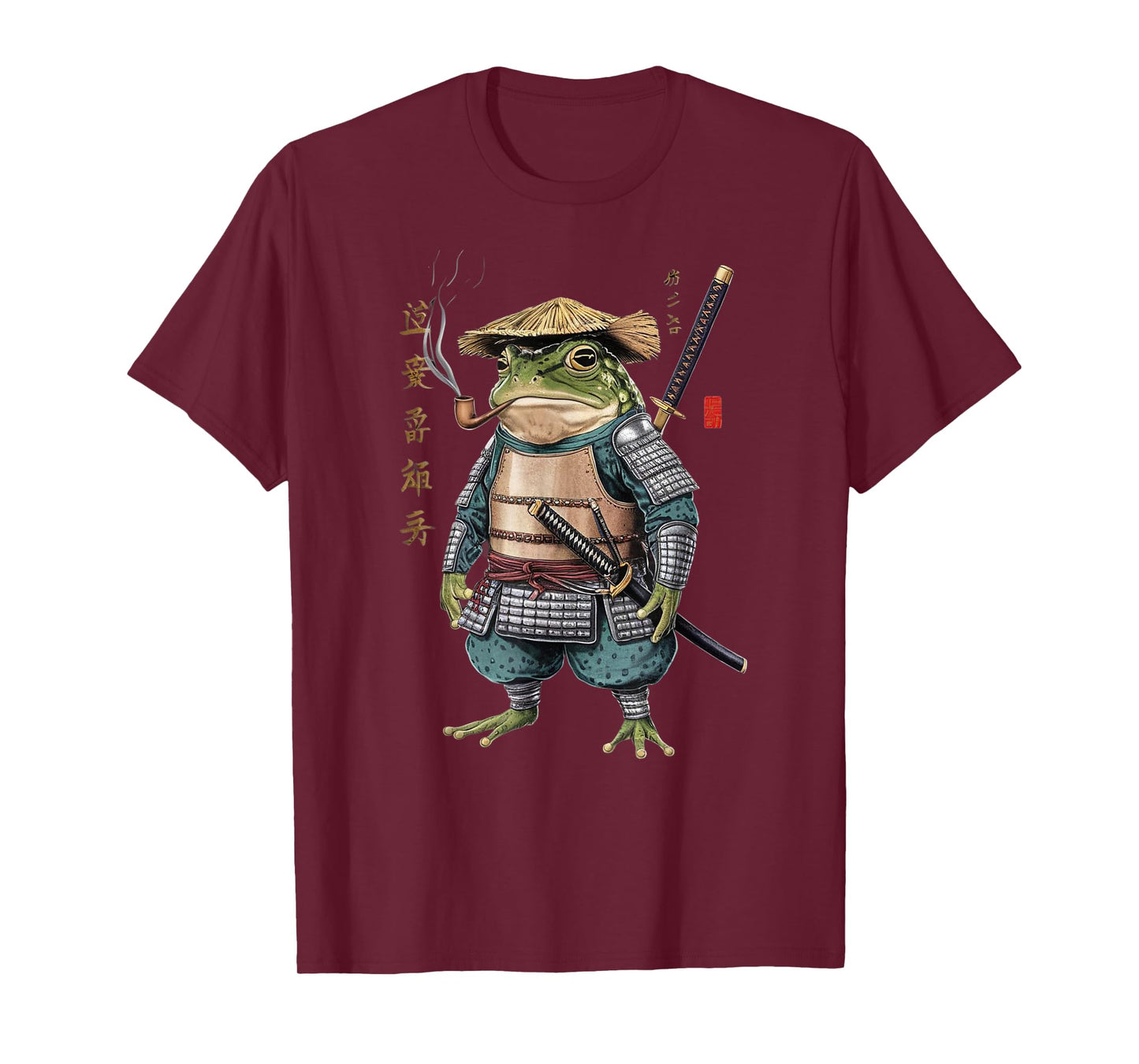 Samurai Frog Ninja Aesthetic Japanese Katana Tokyo T-Shirt
