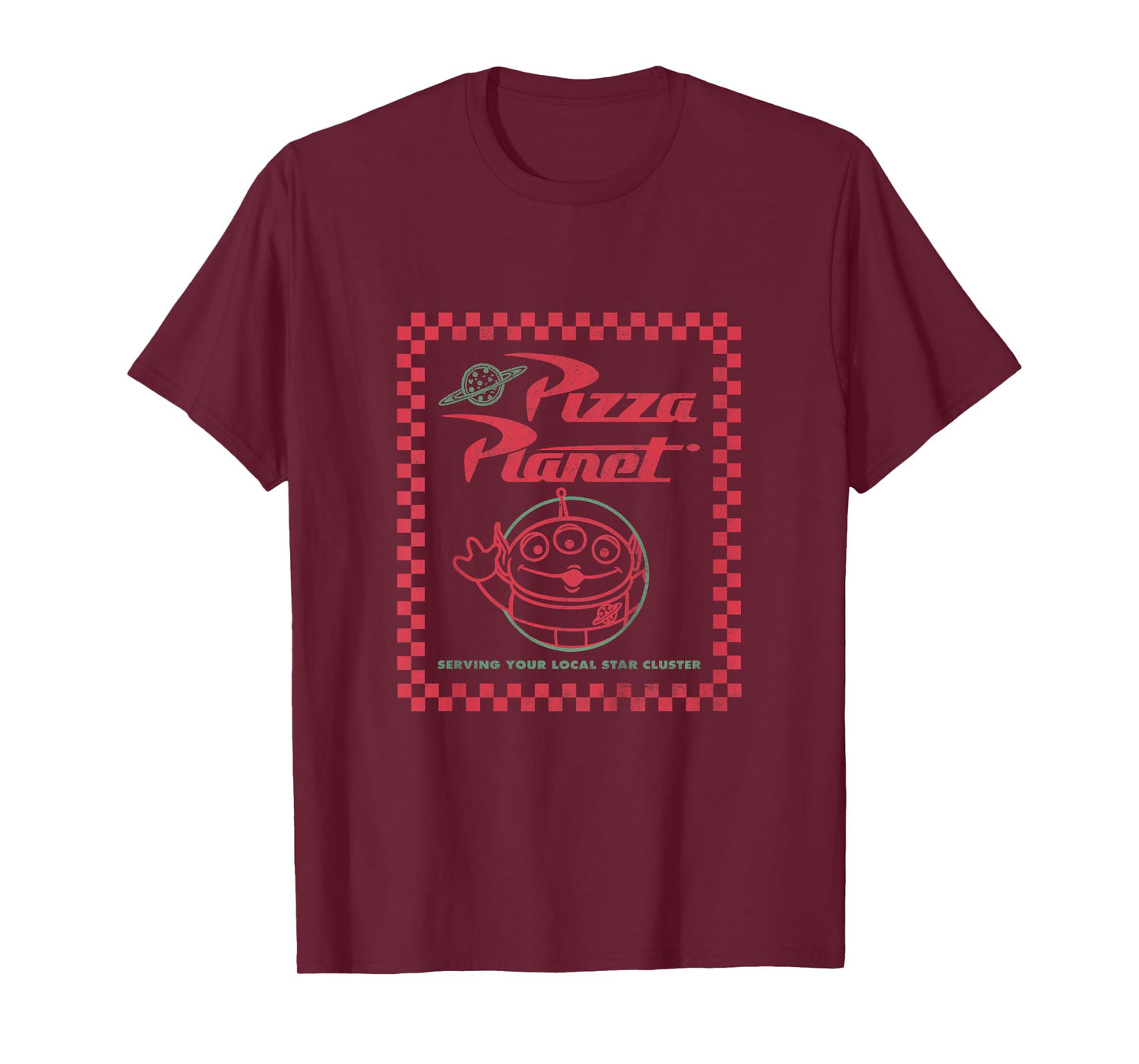 Kids Disney Pixar Toy Story Pizza Planet Alien Logo Youth T-Shirt