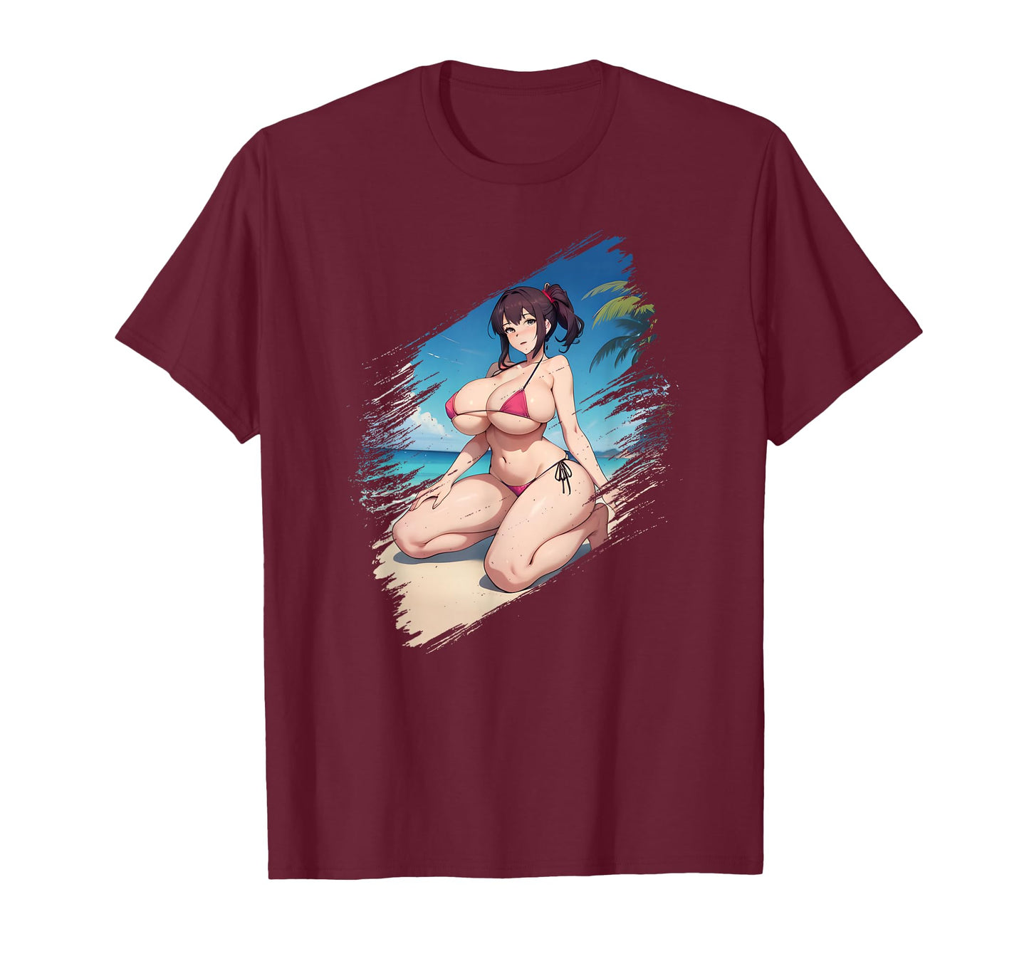 Big Boobs Anime Manga Girl Women Bikini T-Shirt