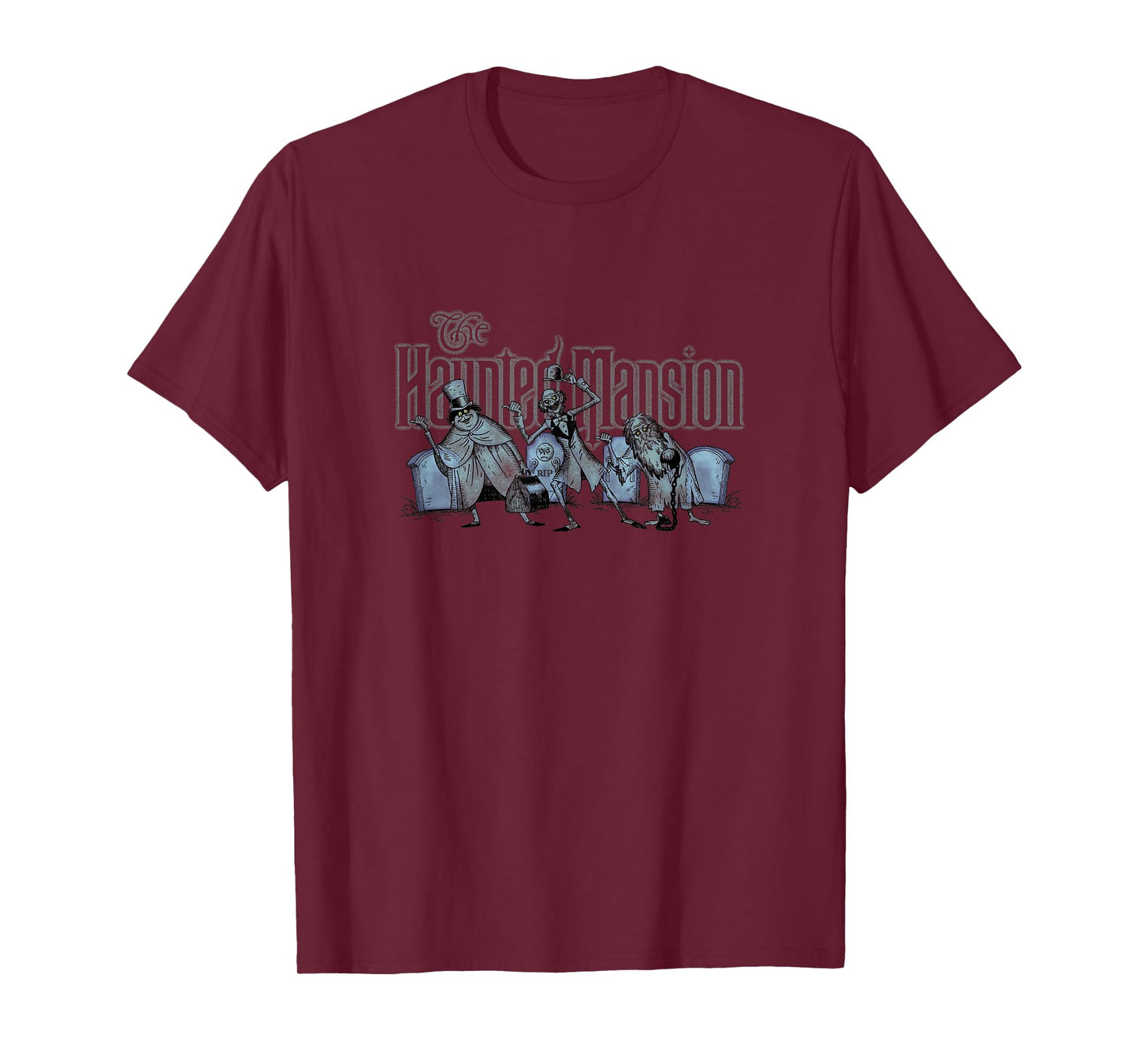 The Haunted Mansion The Hitchhiking Ghosts Big Chest Poster T-Shirt