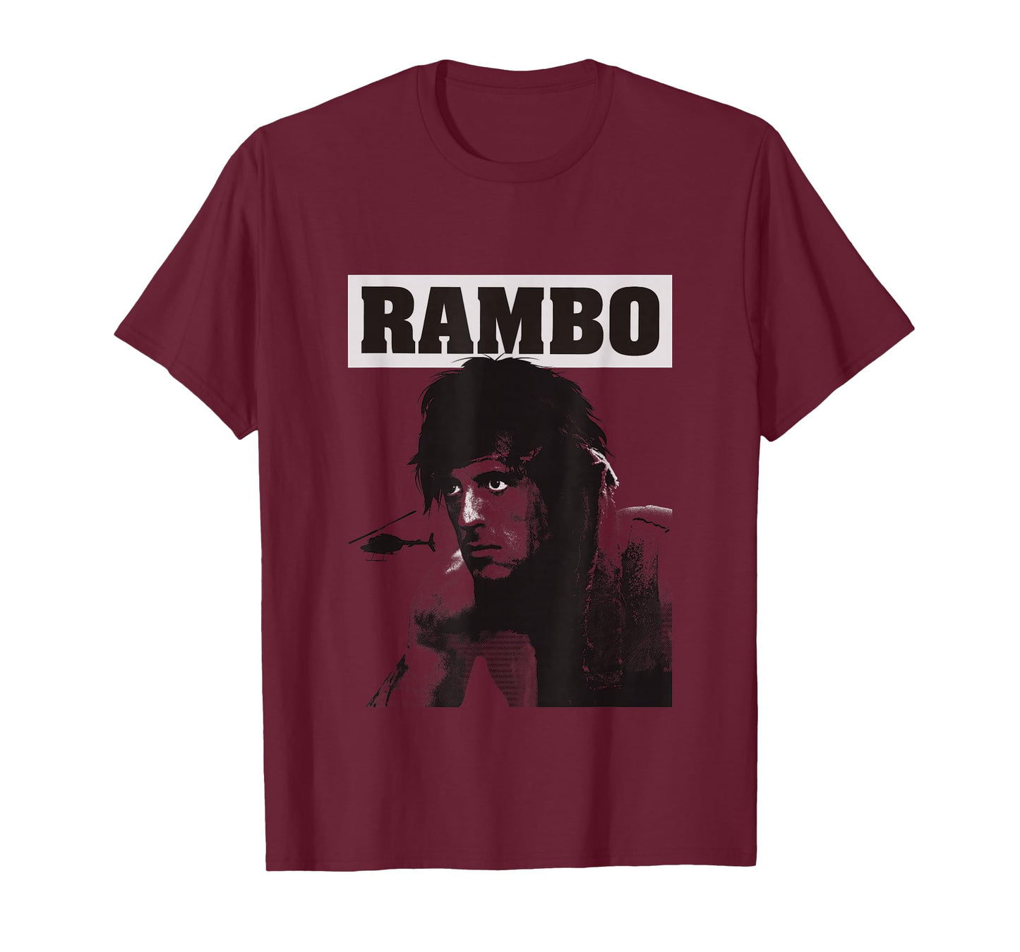 Rambo First Blood Helicopter Poster T-Shirt