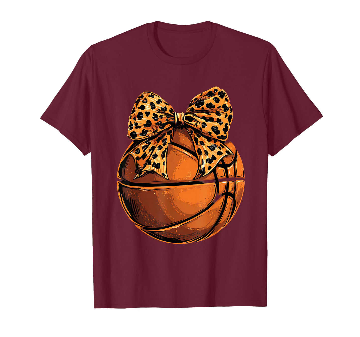 Basketball Coquette Bow Cute Basketball Player T-Shirt