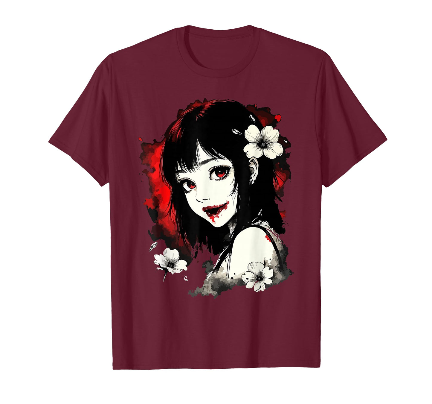 Dark Indie Gothic Horror Anime Girl Alt Japanese Indie Demon T-Shirt