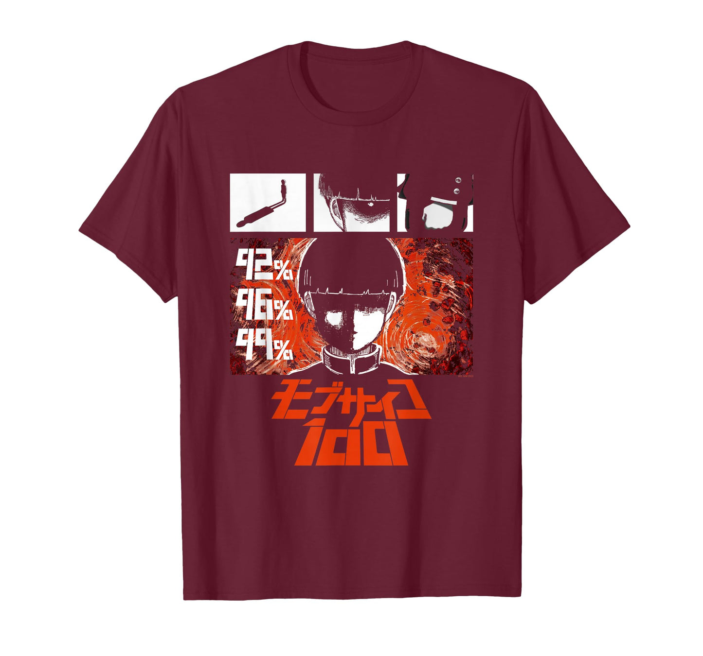 Mob Psycho 100 Emotion Power Percentage Collage Anime T-Shirt