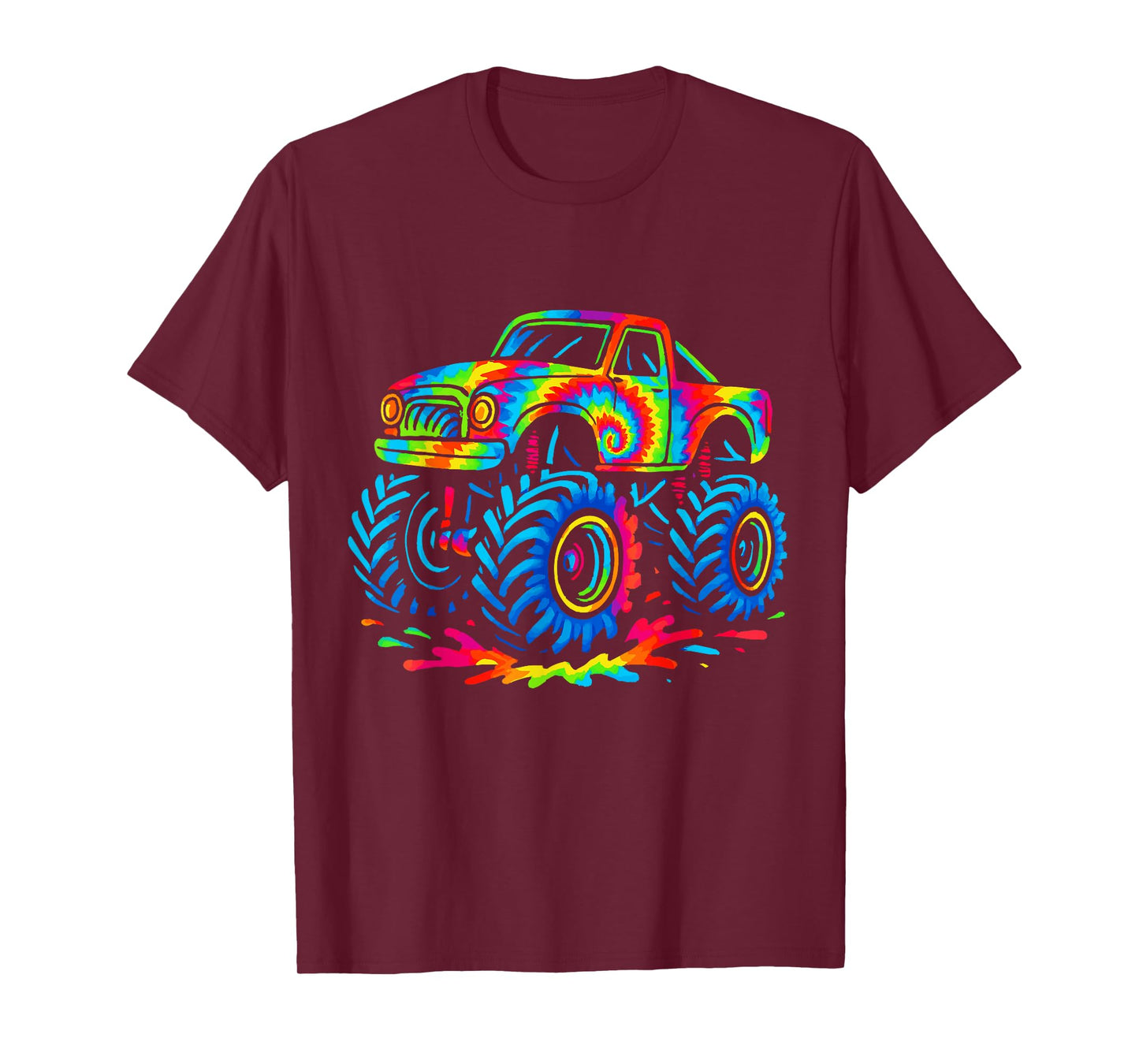 Tie Dye Monster Truck T-Shirt