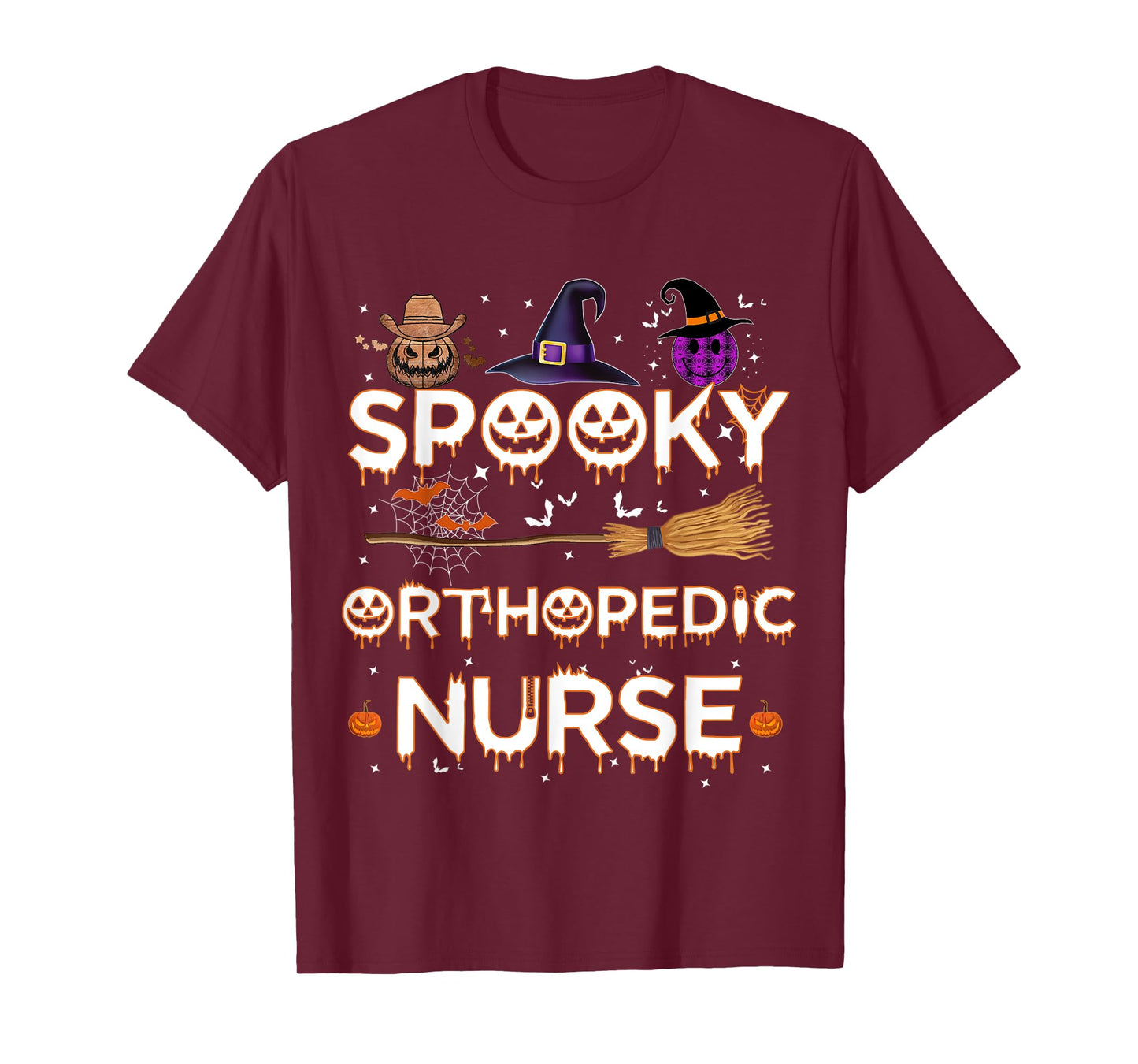 Orthopedic Nurse Halloween Costume Pumpkin Orthopedic Nurse T-Shirt