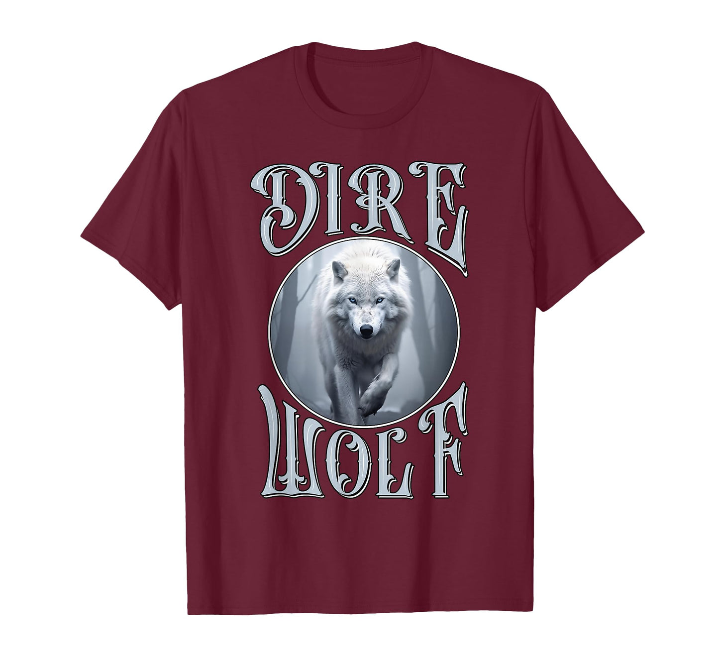 White Dire wolf reunion art for wildlife and wolves lovers T-Shirt