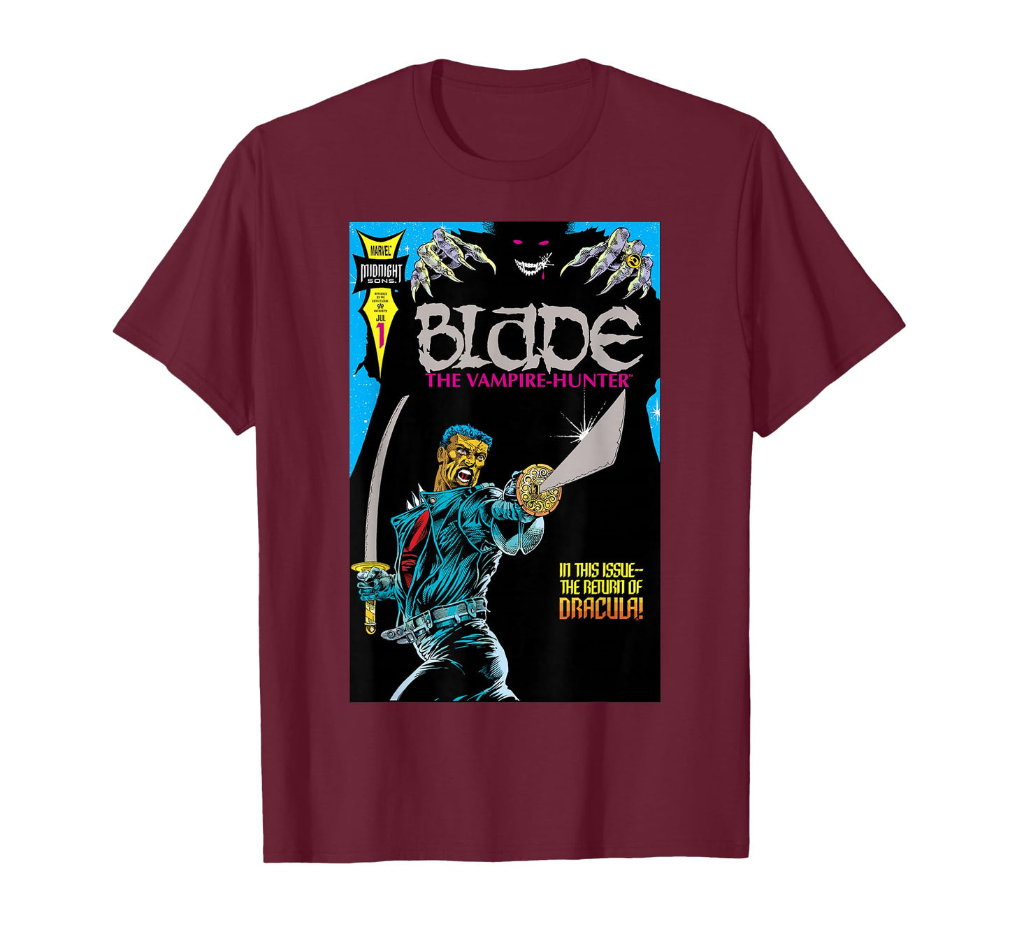 Marvel Blade The Return of Dracula Comic Cover T-Shirt