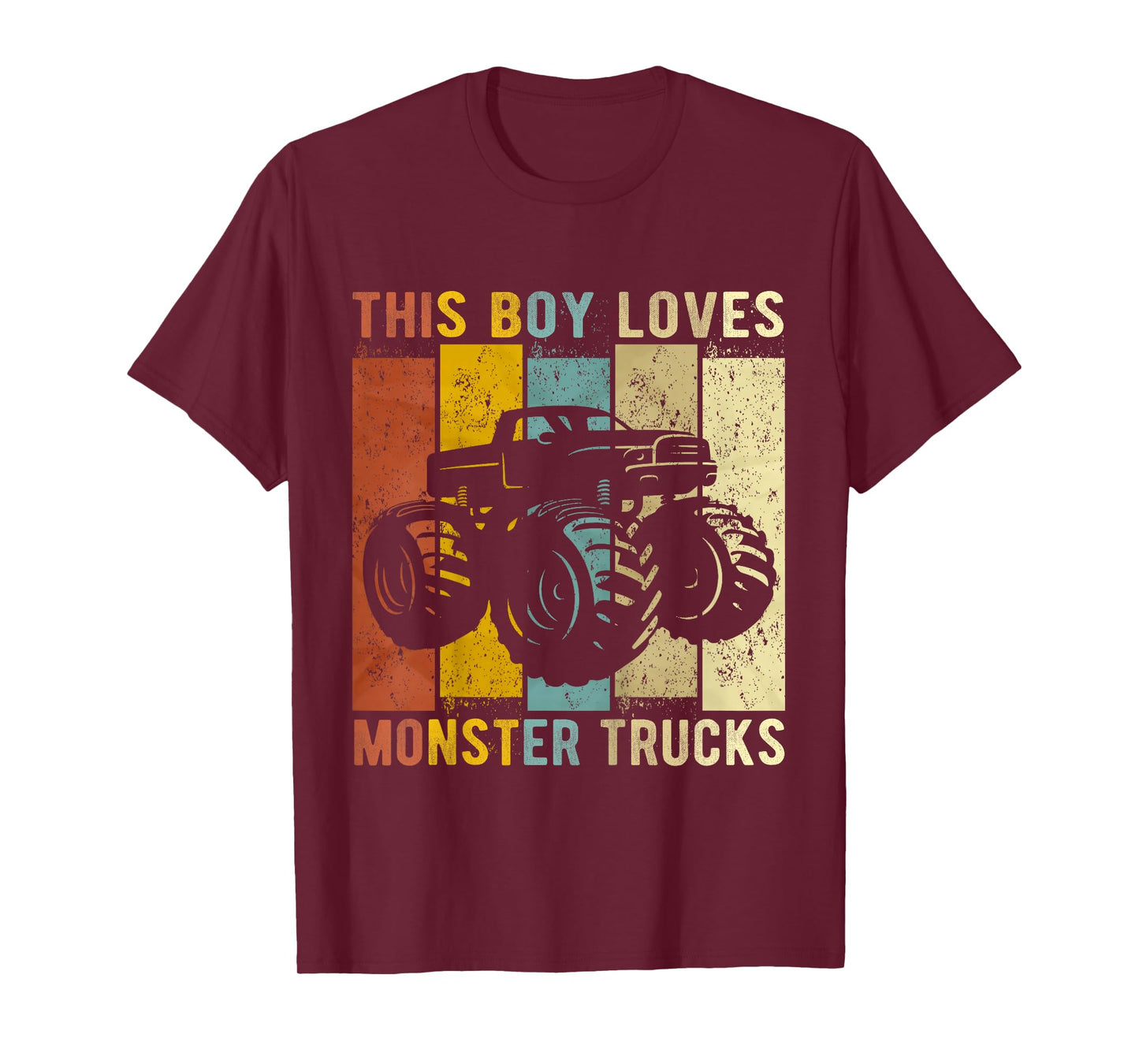 Kids This Boy Loves Monster Trucks Boys Monster Truck T-Shirt
